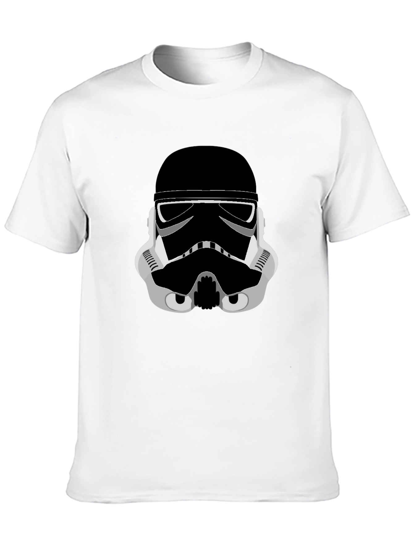 Stormtrooper Graphic Tee - Black Cotton Blend Shirt
