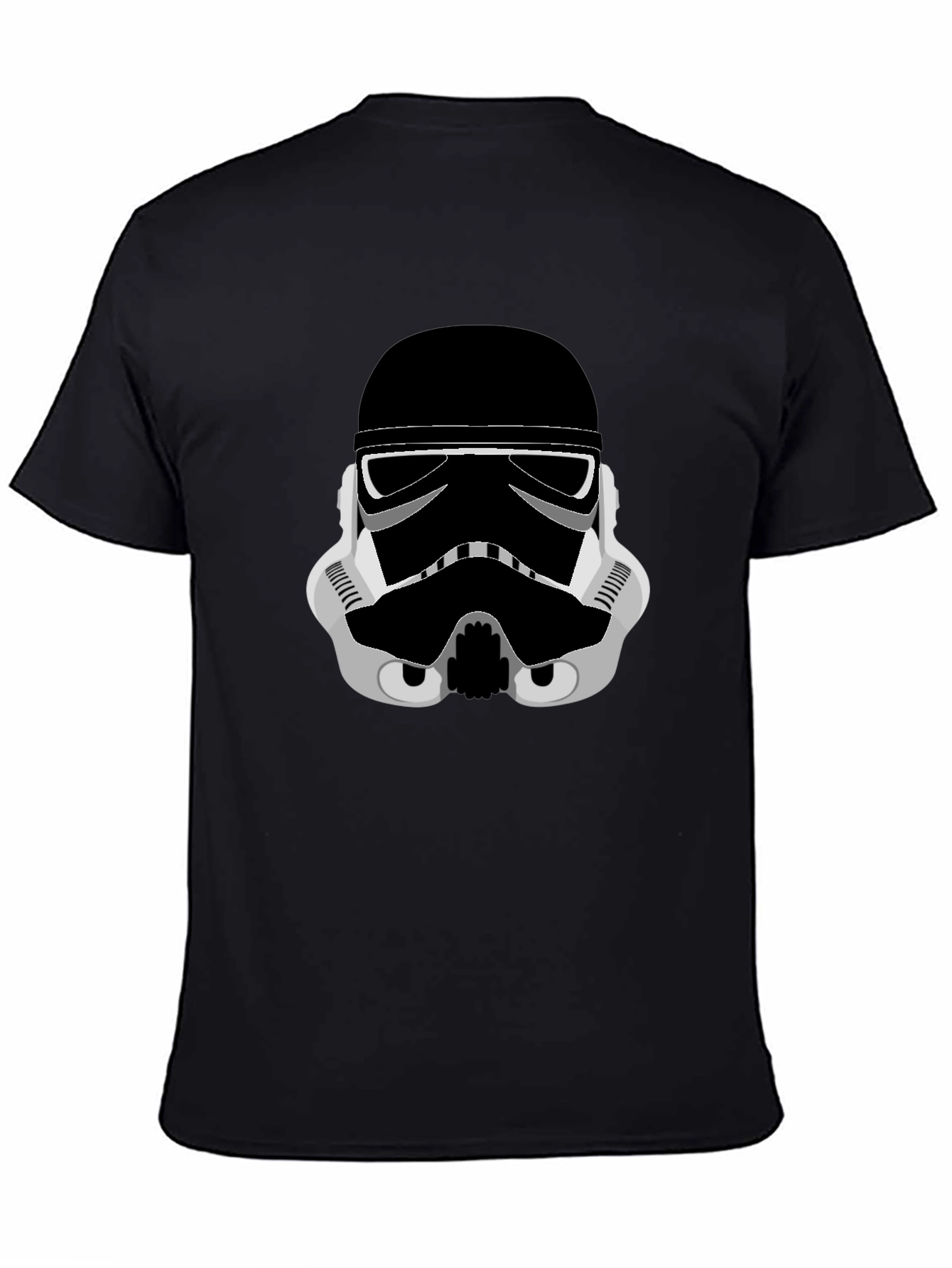 Stormtrooper Graphic Tee - Black Cotton Blend Shirt