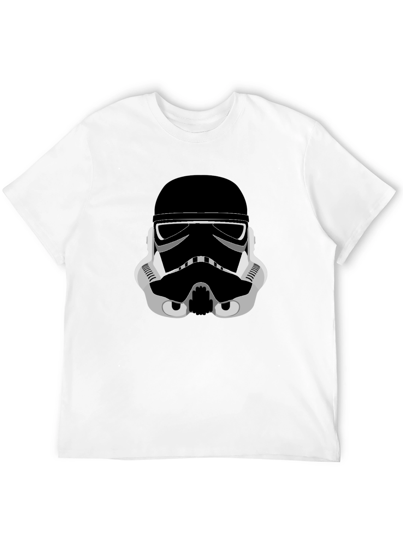 Stormtrooper Graphic Tee - Black Cotton Blend Shirt
