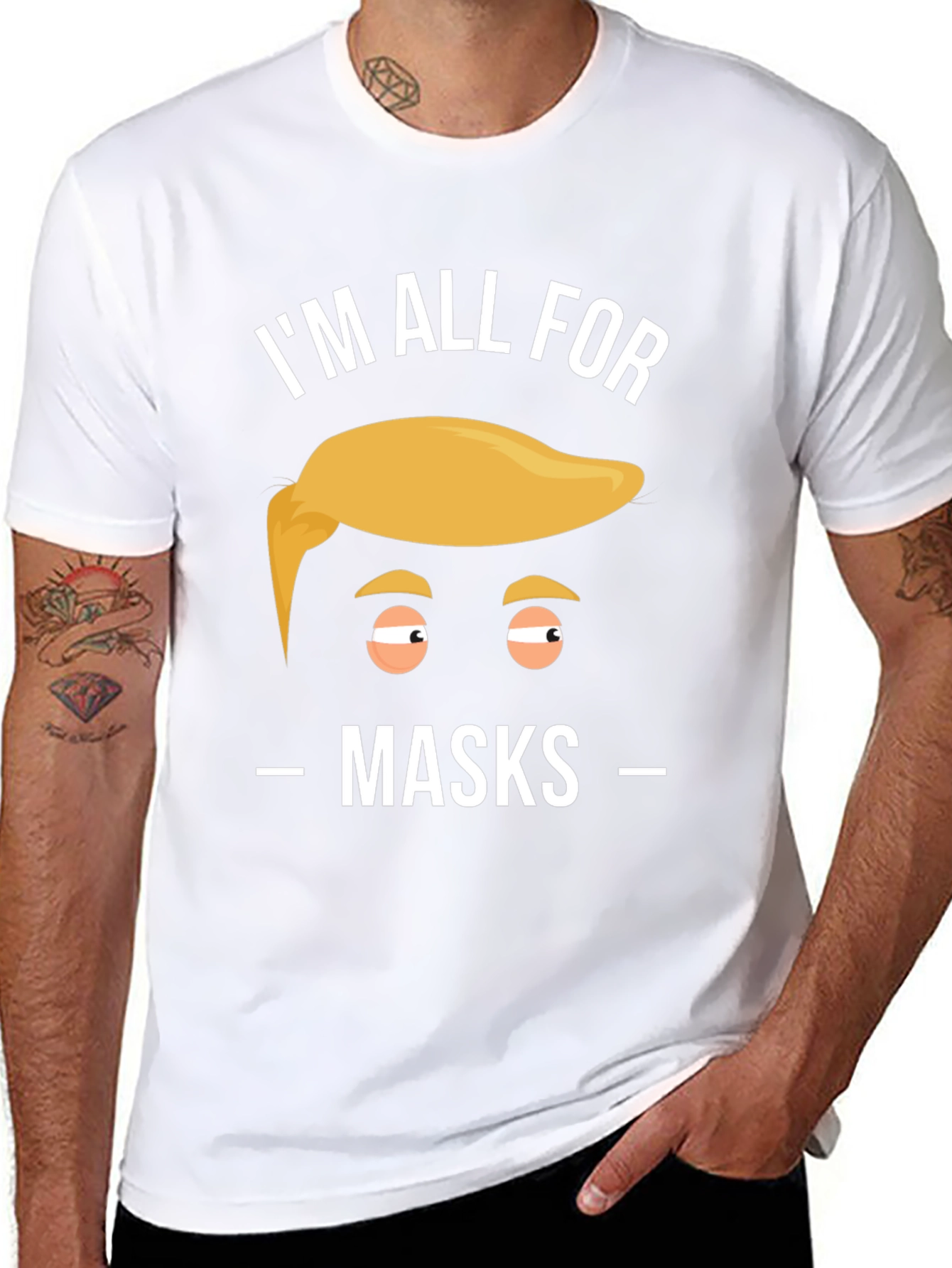 Im All For Masks Graphic Tee