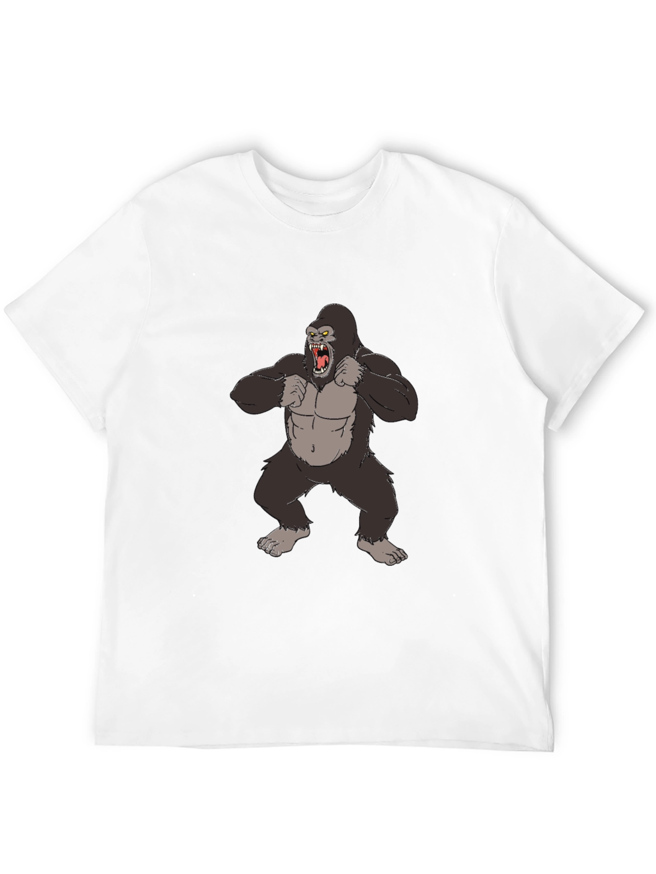 Gorilla Graphic Tee - Black Cotton T-Shirt