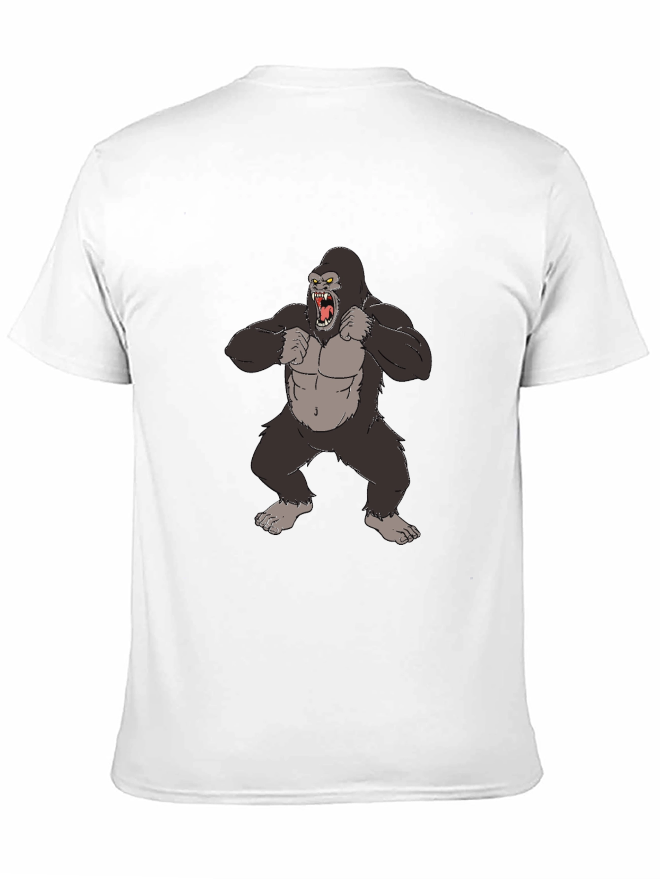 Gorilla Graphic Tee - Black Cotton T-Shirt