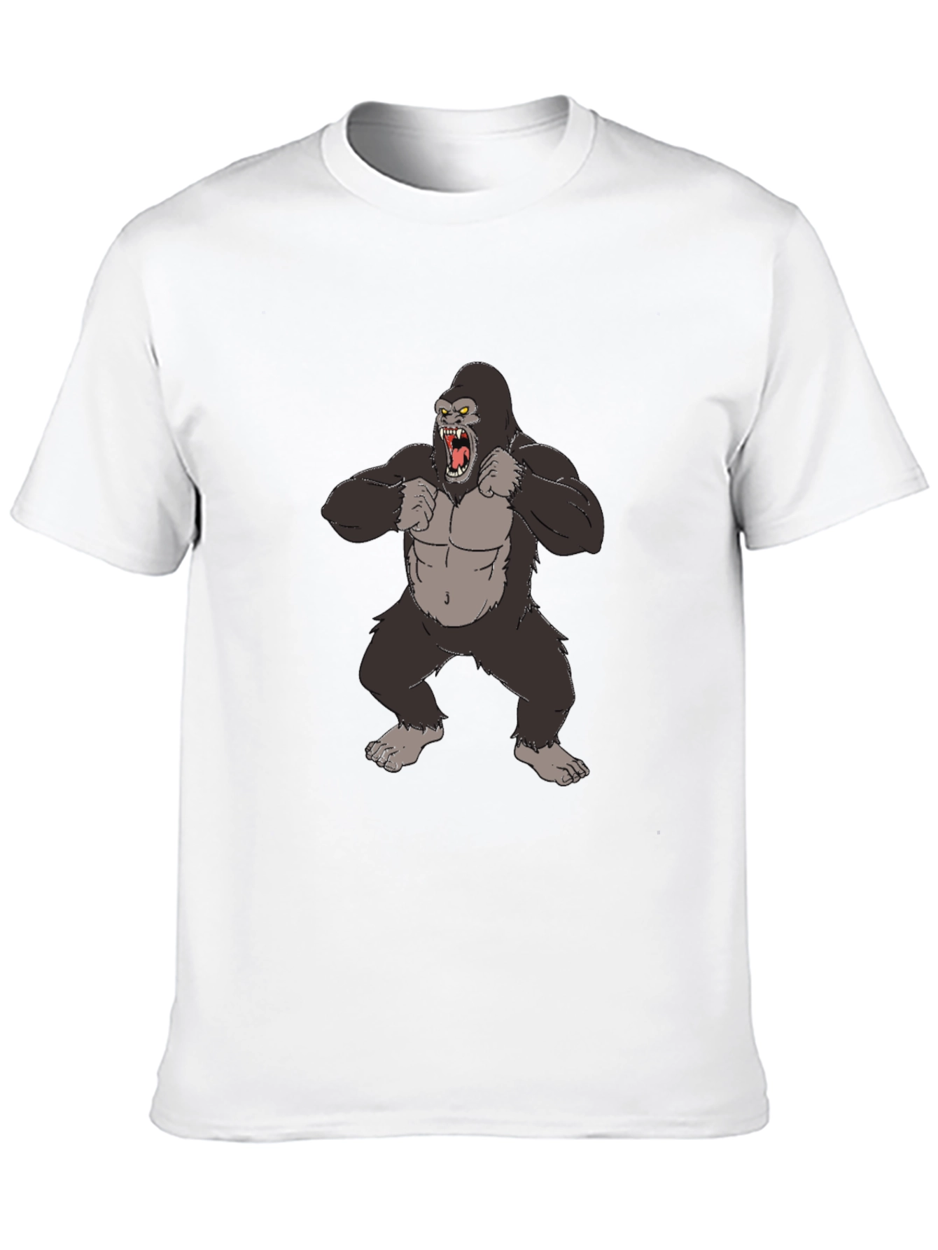 Gorilla Graphic Tee - Black Cotton T-Shirt