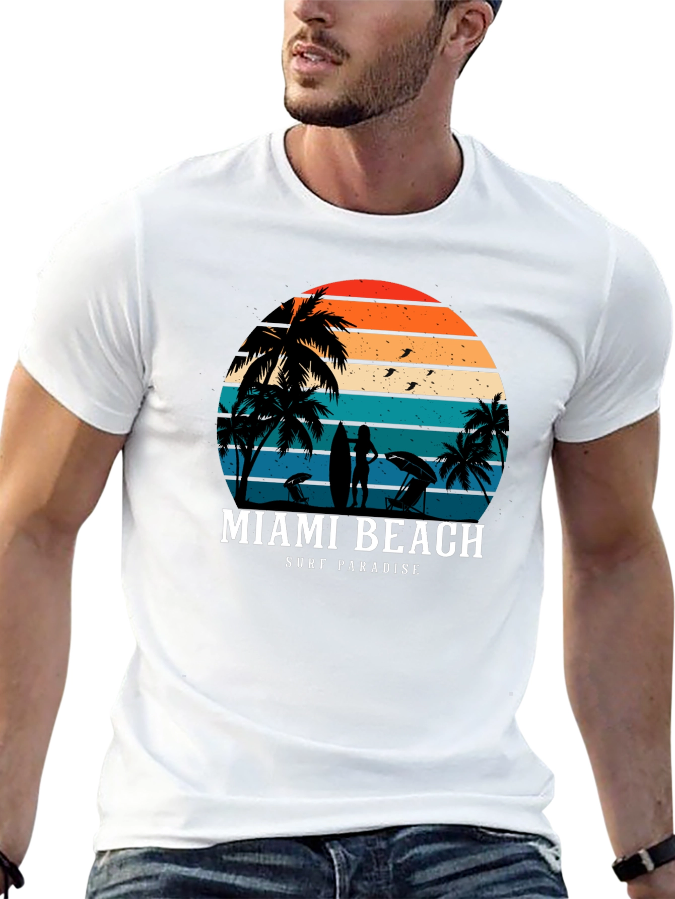 Miami Beach Surf Paradise T-Shirt