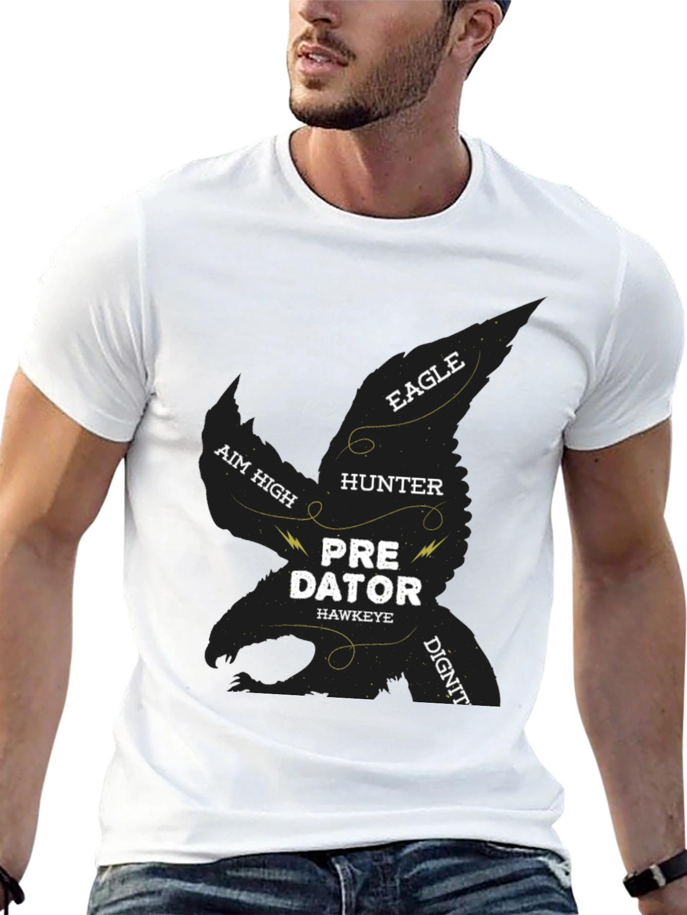 Predator Hawkeye Graphic Print T-Shirt
