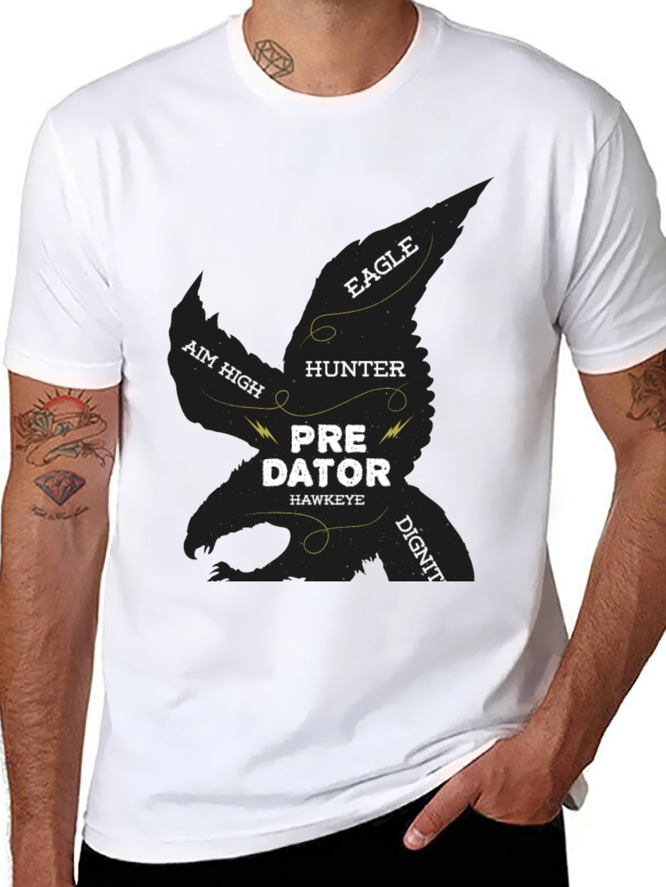 Predator Hawkeye Graphic Print T-Shirt