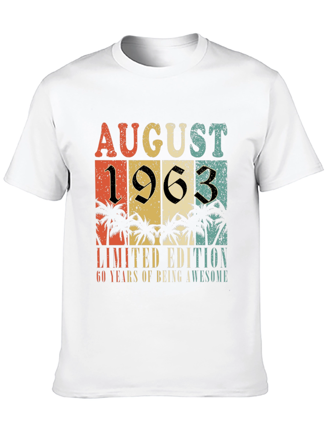 August 1963 Limited Edition 60 Years Awesome T-Shirt