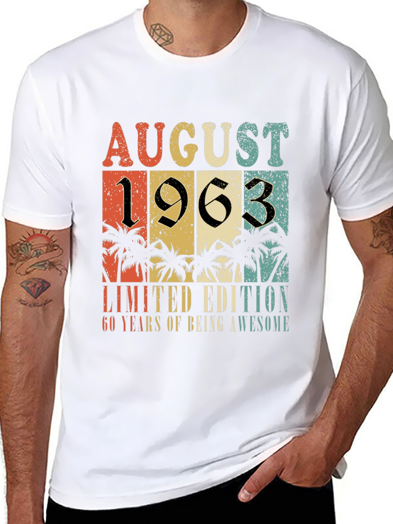 August 1963 Limited Edition 60 Years Awesome T-Shirt