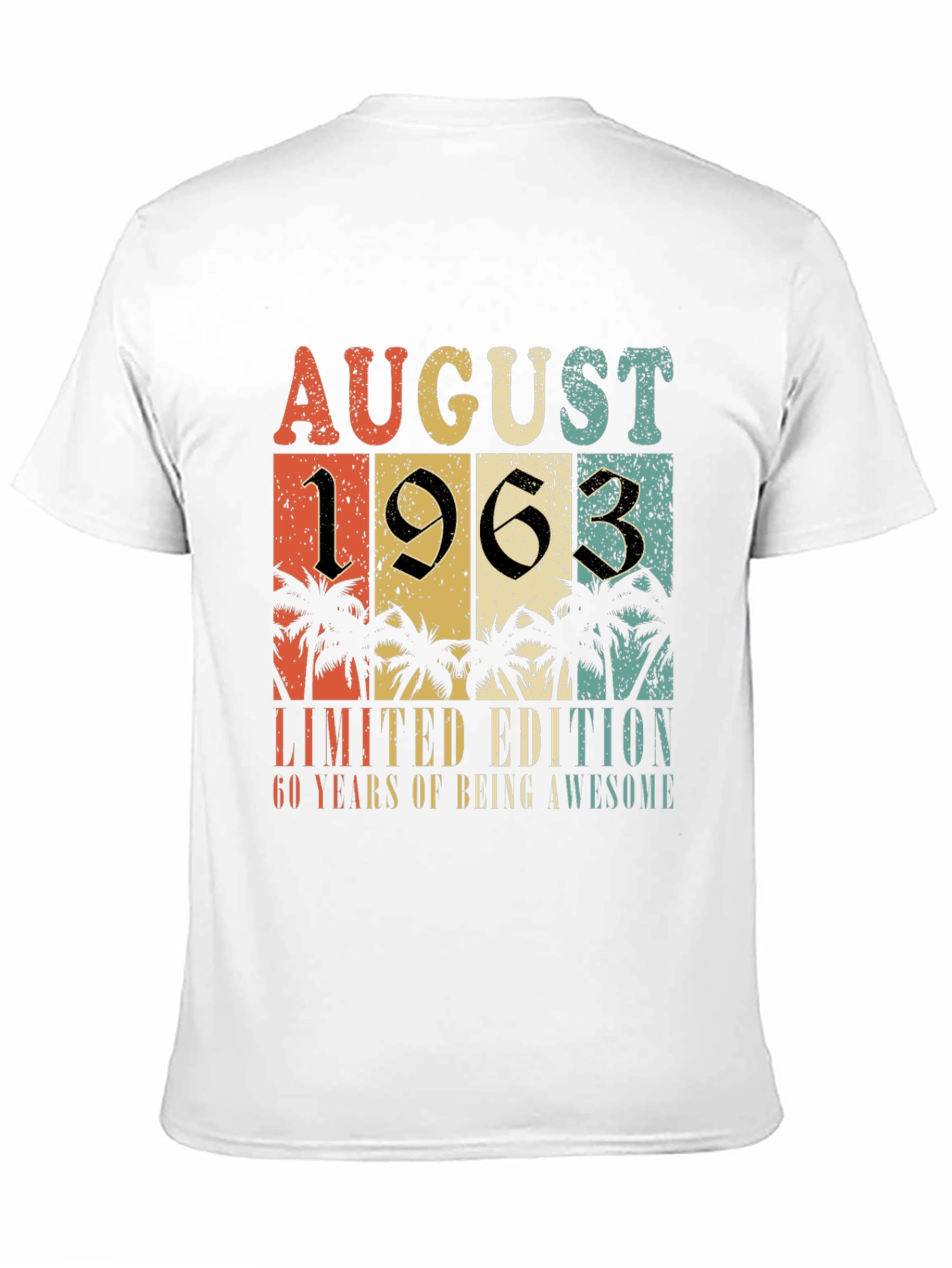 August 1963 Limited Edition 60 Years Awesome T-Shirt