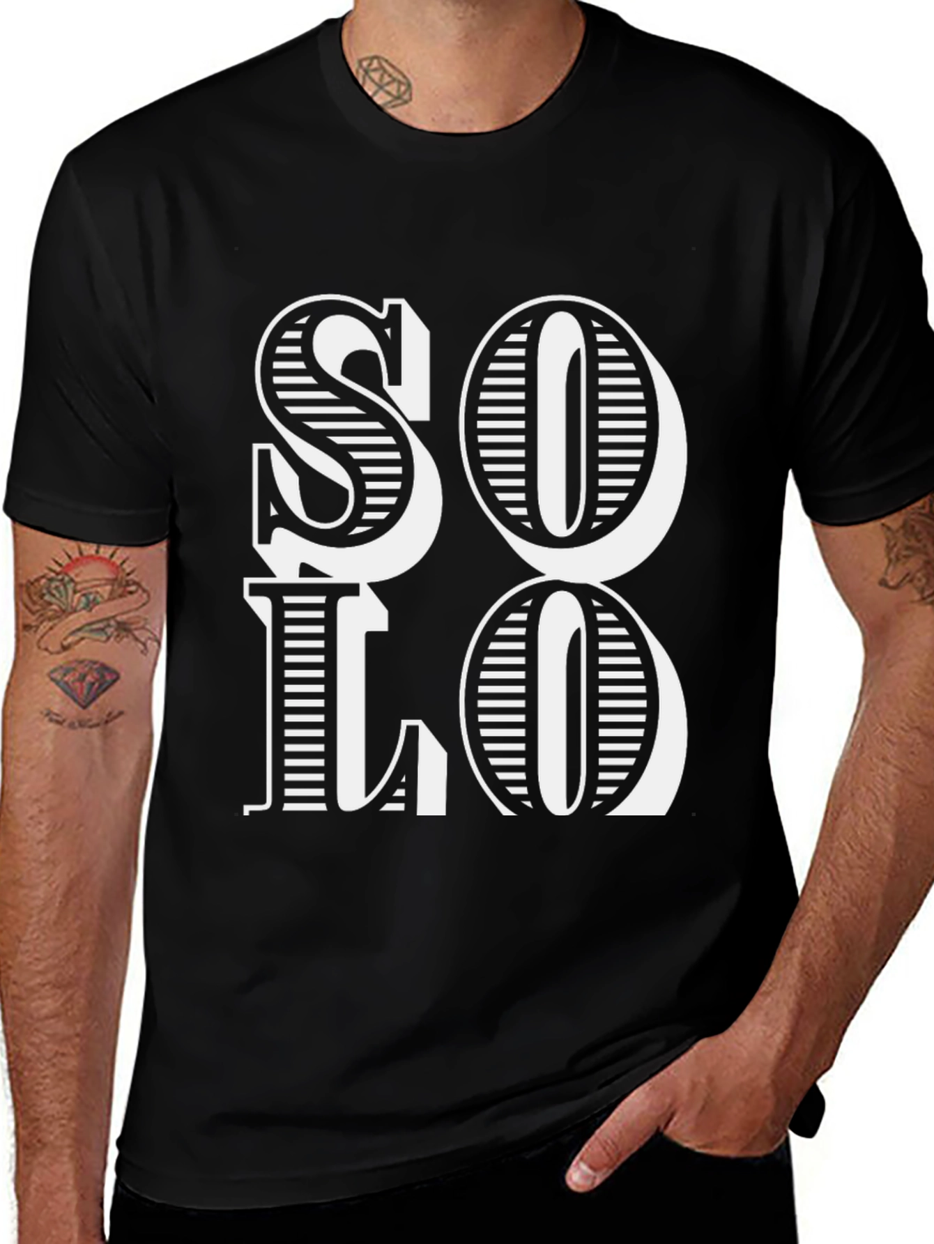 Solo Graphic Tee - Casual Cotton T-Shirt