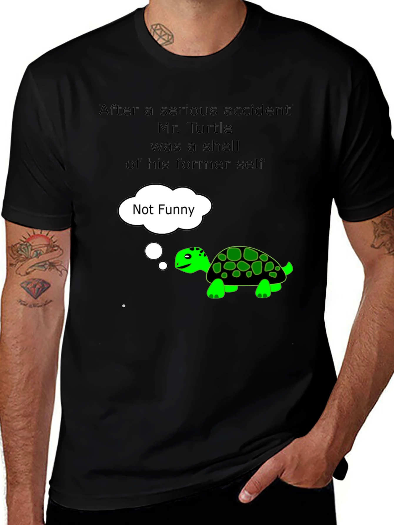 Funny Turtle T-Shirt - Not Funny Graphic Tee