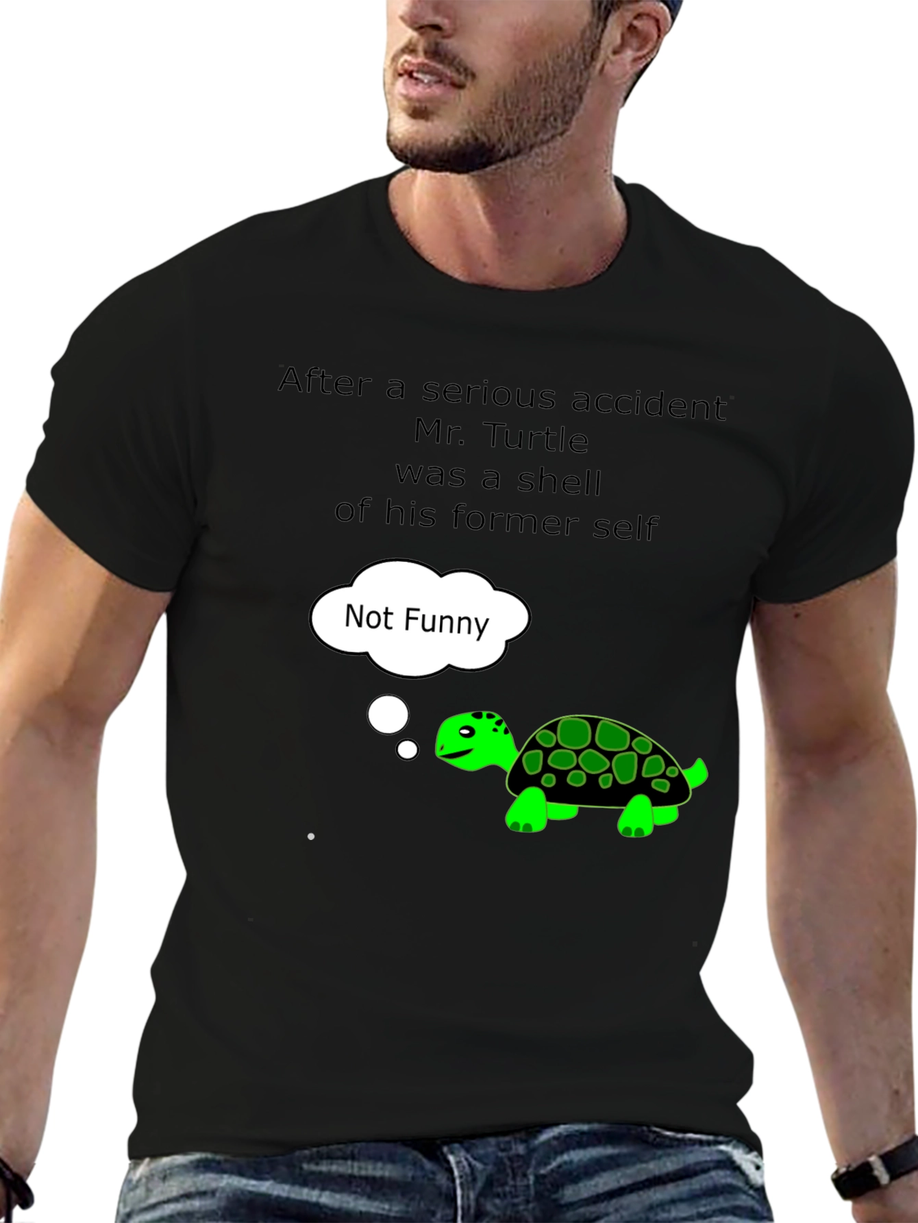 Funny Turtle T-Shirt - Not Funny Graphic Tee