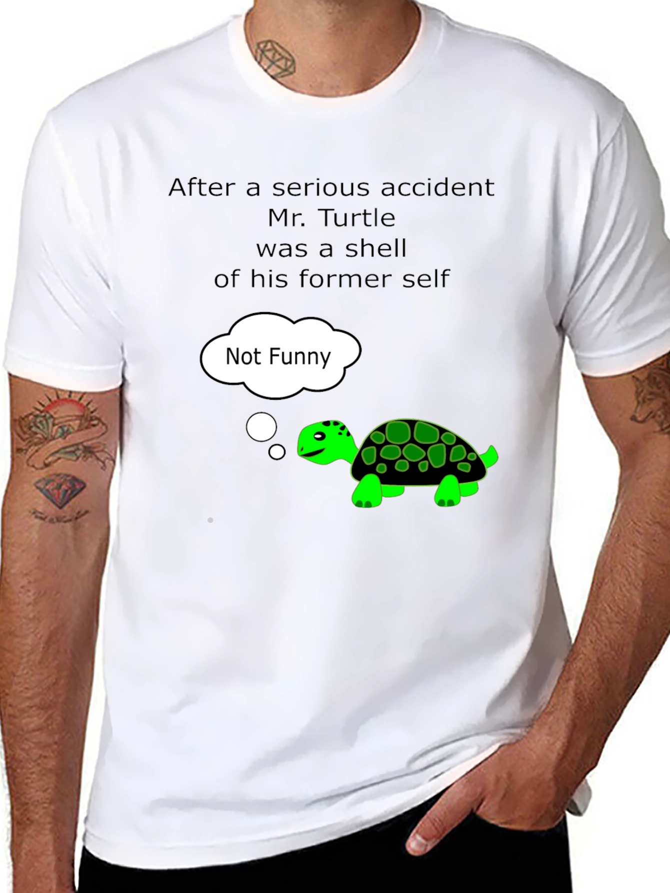 Funny Turtle T-Shirt - Not Funny Graphic Tee
