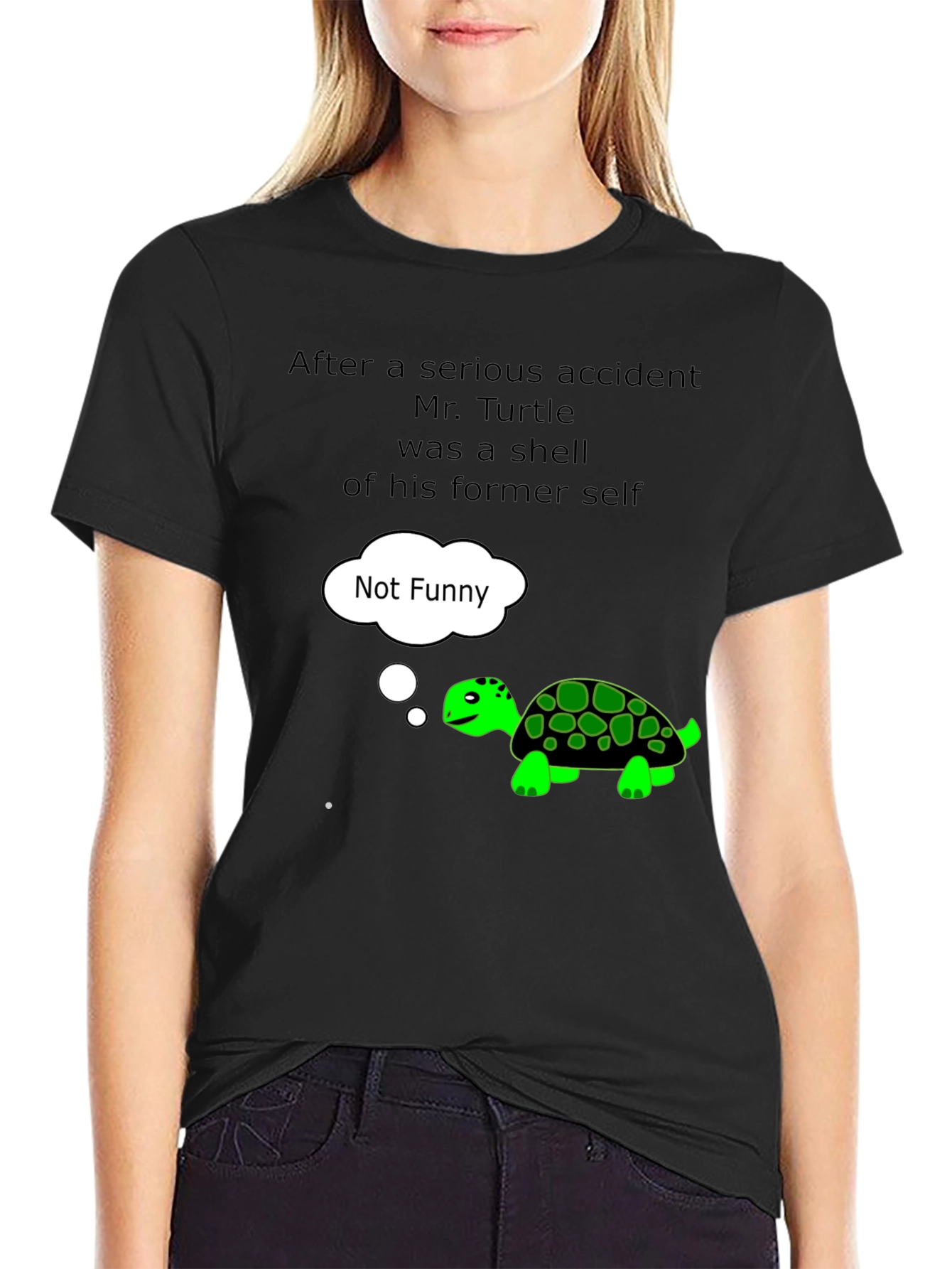 Funny Turtle T-Shirt - Not Funny Graphic Tee