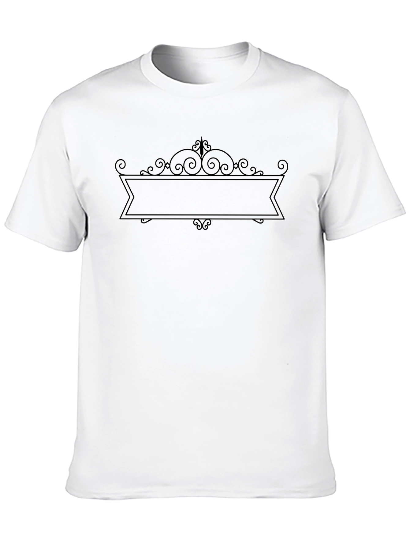 Mens Black Graphic Tee - Customizable Design