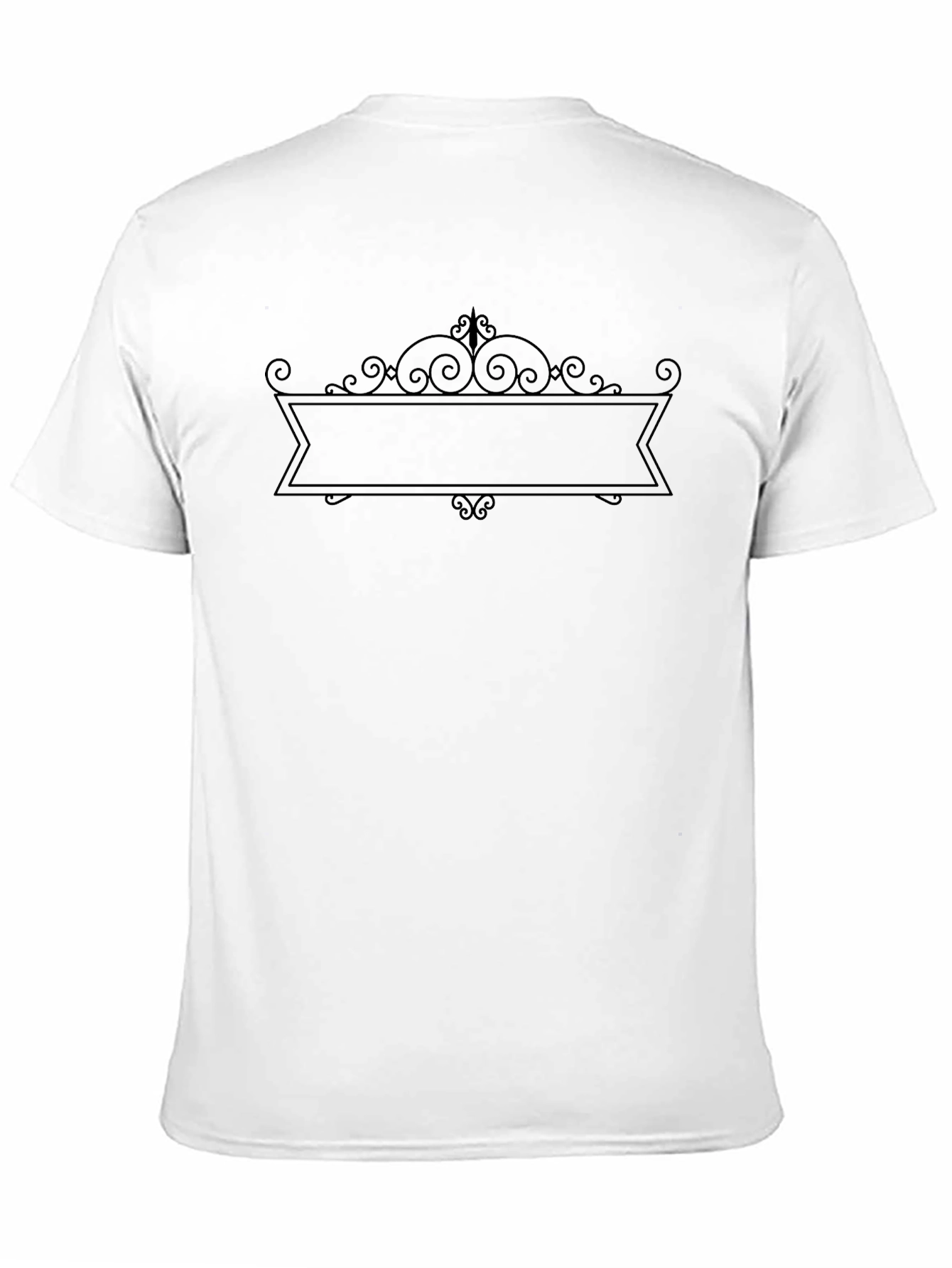 Mens Black Graphic Tee - Customizable Design