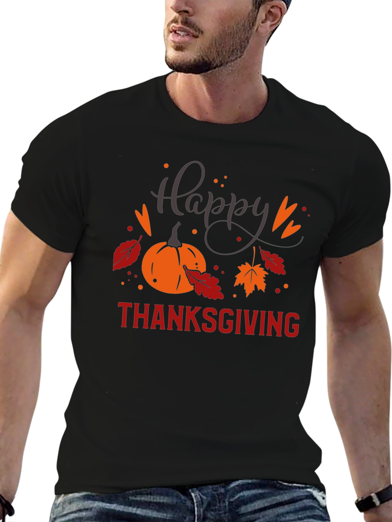 Happy Thanksgiving Graphic T-Shirt