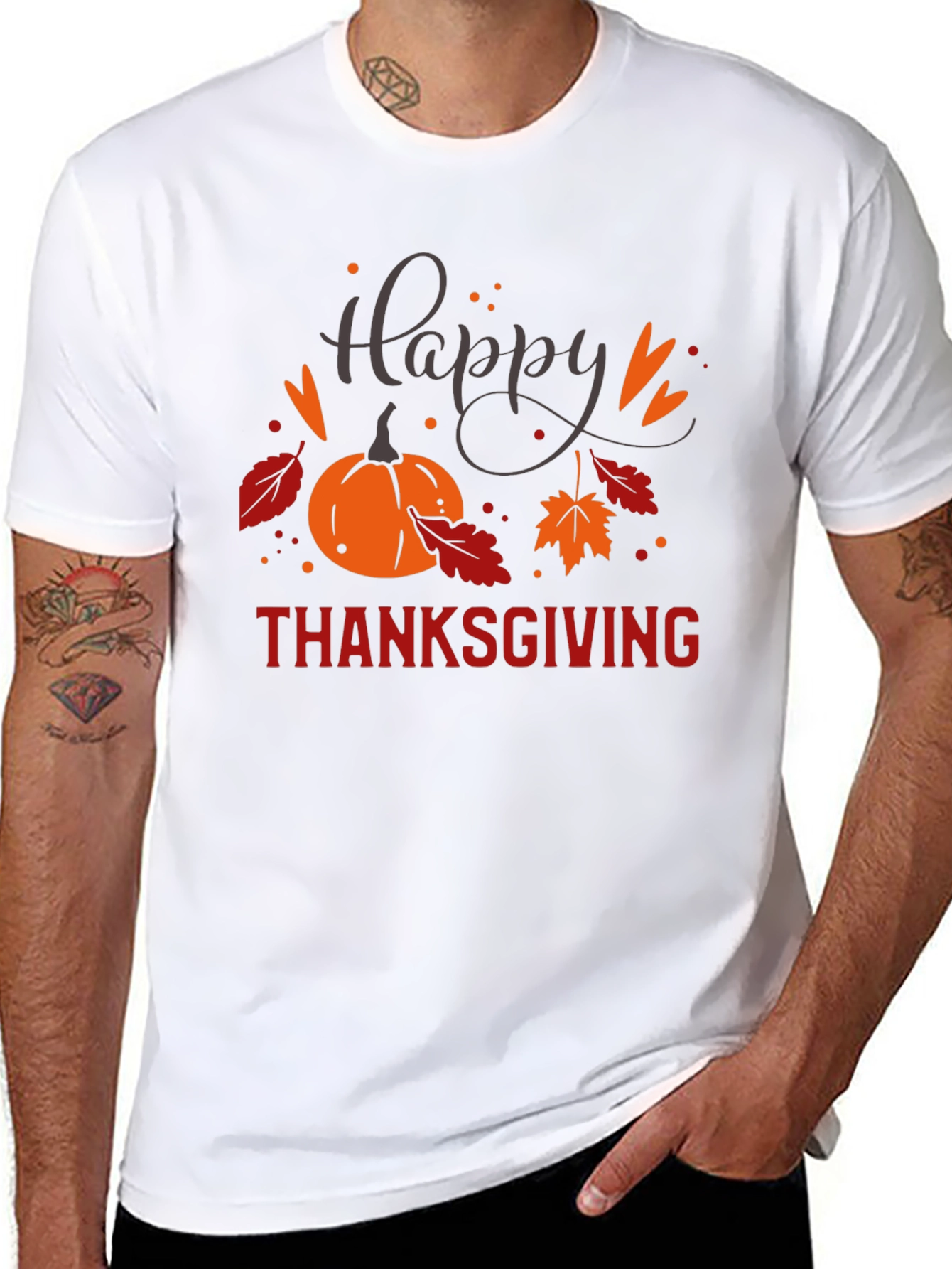 Happy Thanksgiving Graphic T-Shirt