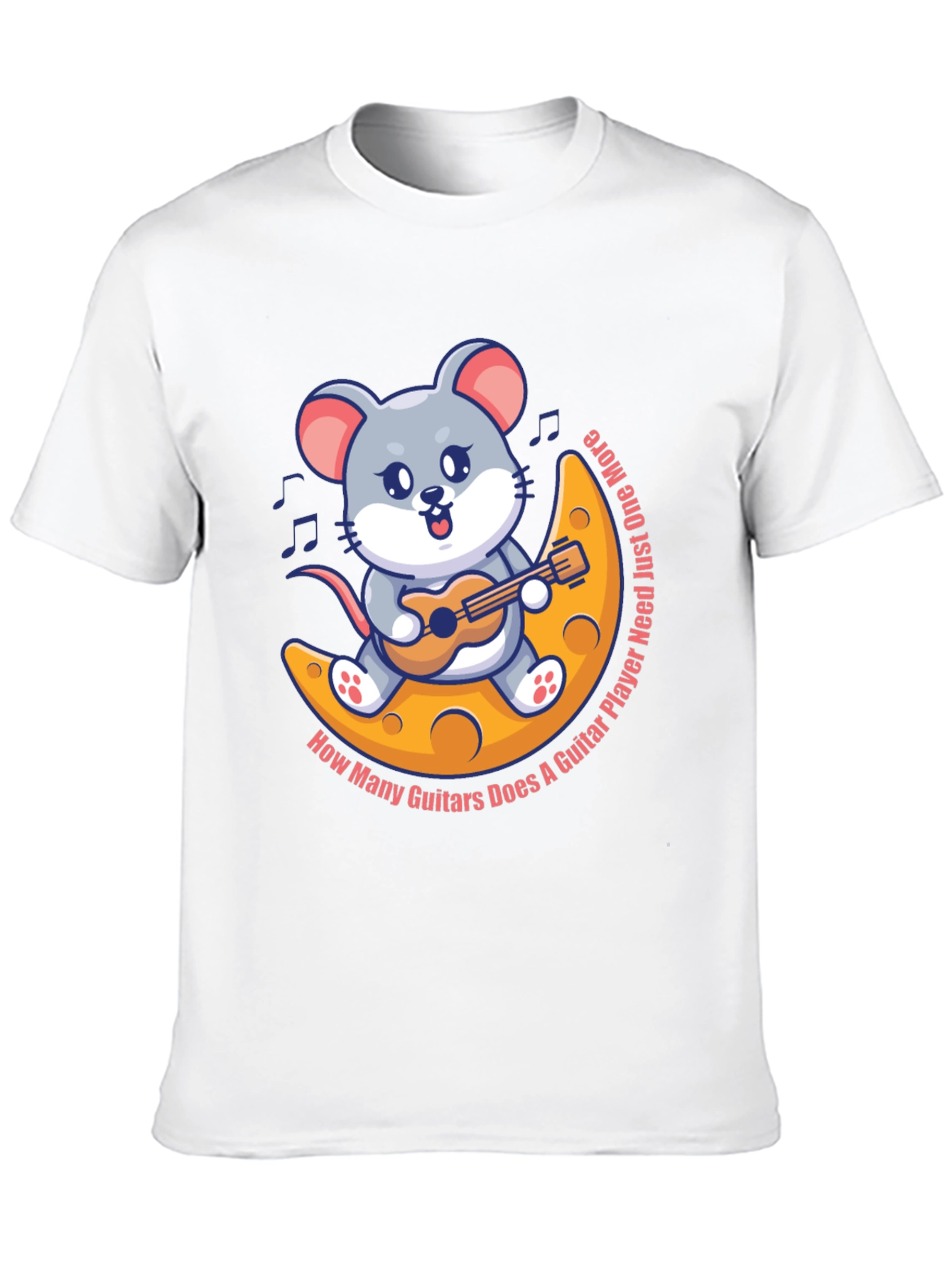 Mouse Guitarist T-Shirt - Musician Cartoon Tee