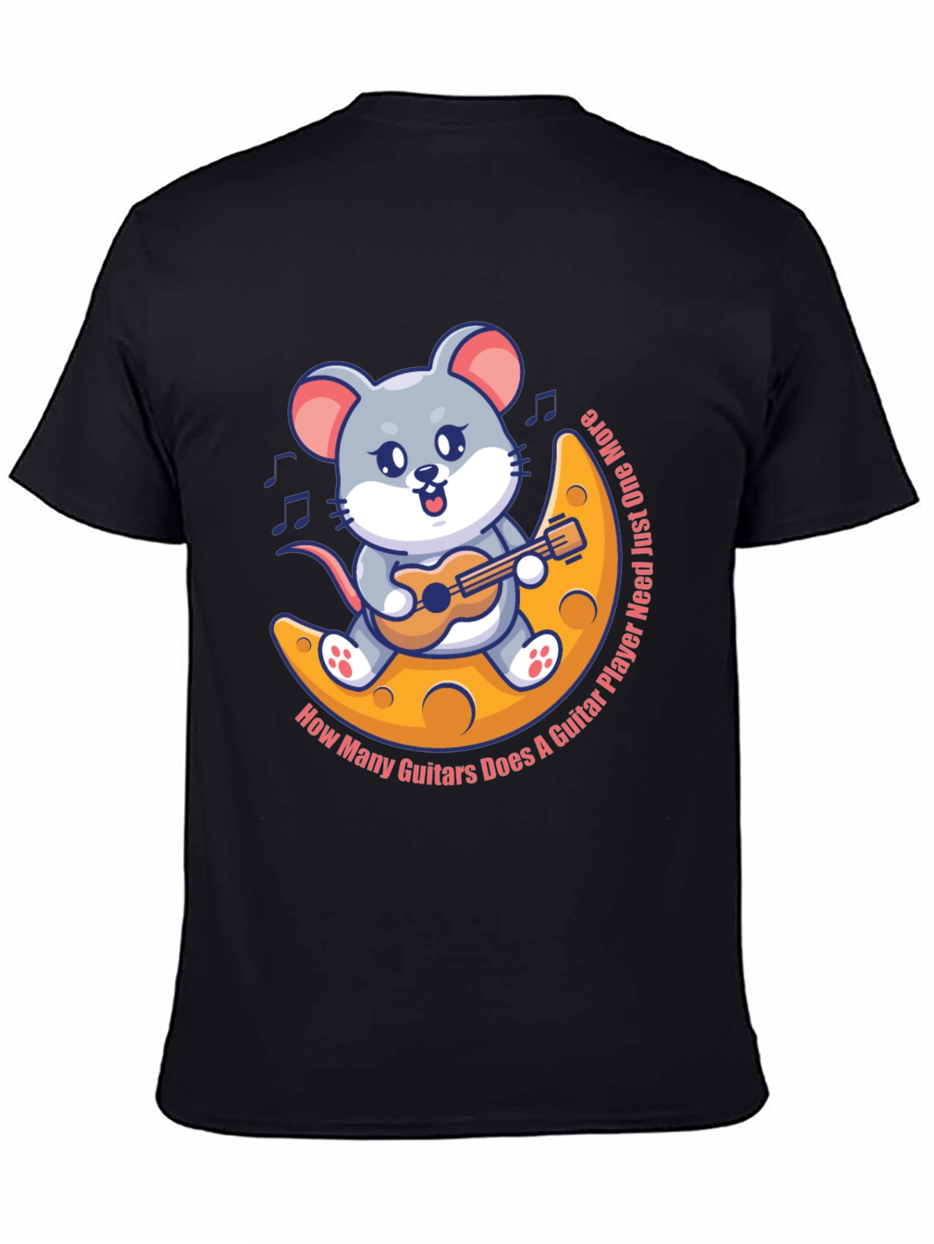 Mouse Guitarist T-Shirt - Musician Cartoon Tee
