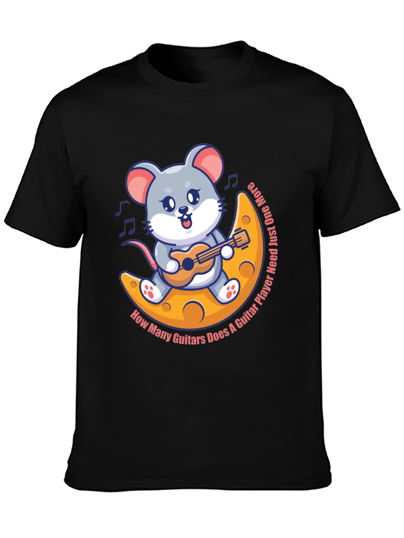 Mouse Guitarist T-Shirt - Musician Cartoon Tee