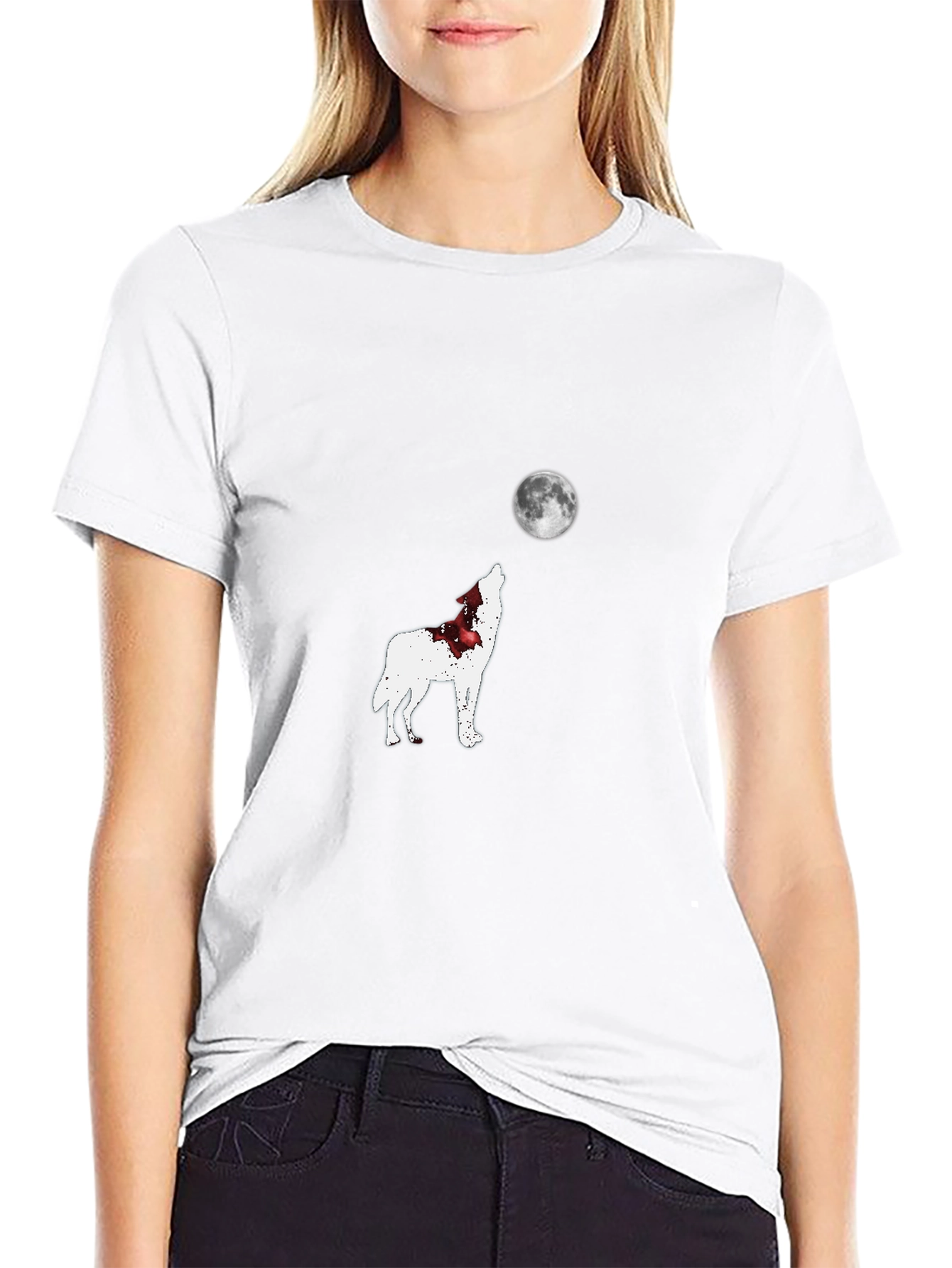 Wolf Howling Moon T-Shirt