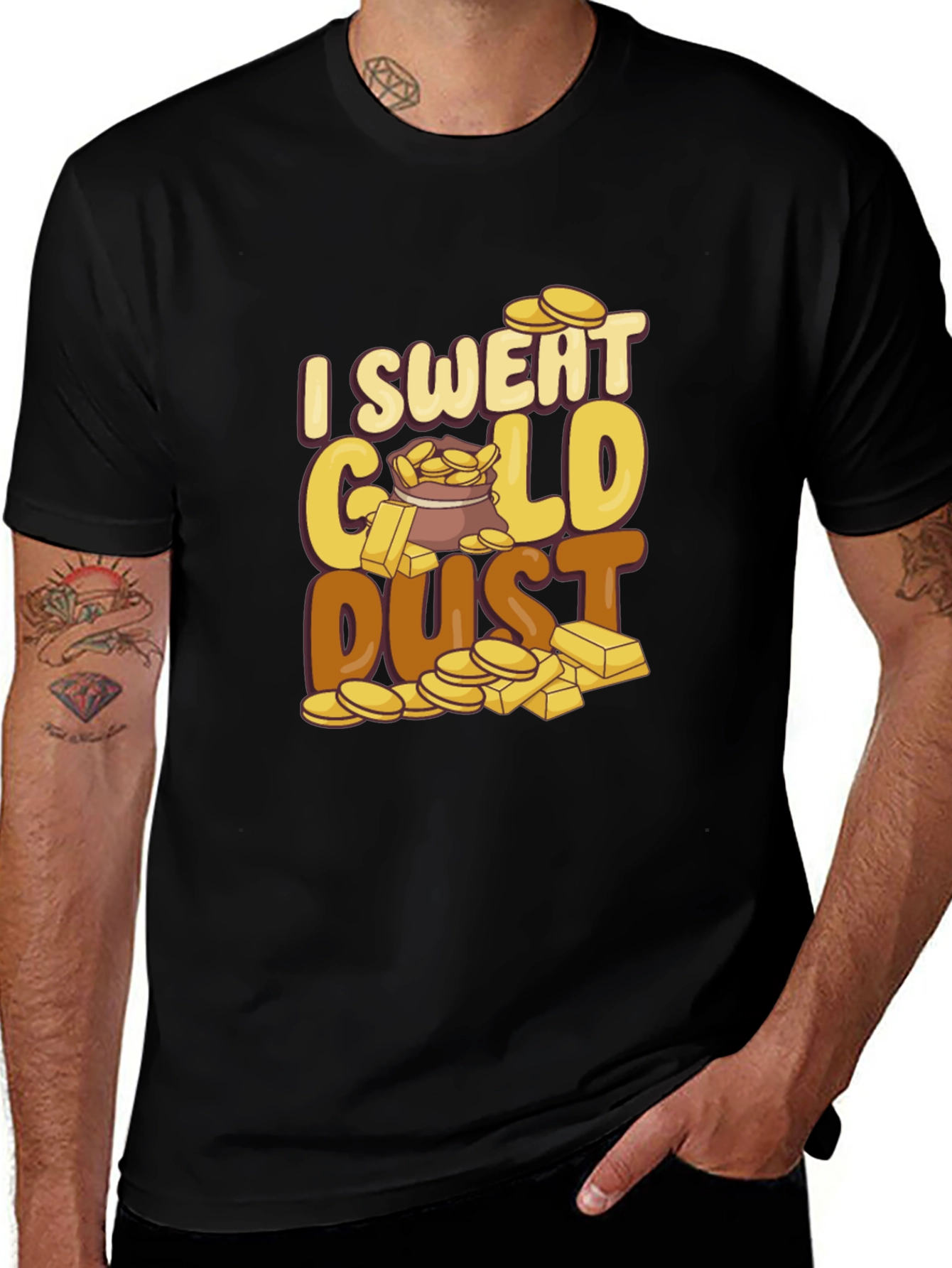 I Sweat Gold Dust Graphic Tee