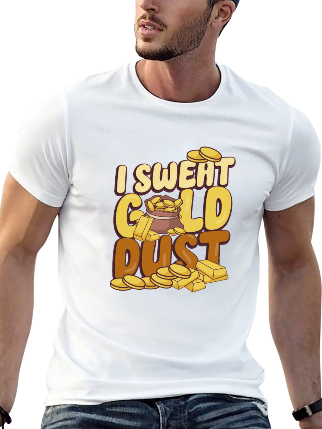 I Sweat Gold Dust Graphic Tee