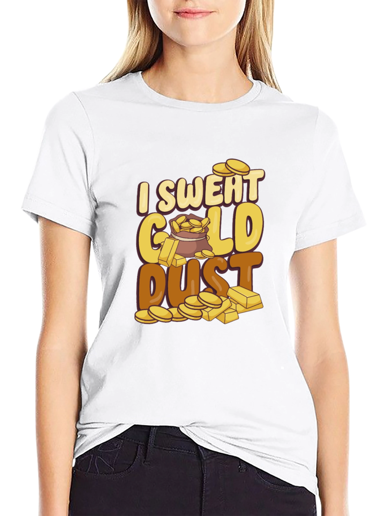 I Sweat Gold Dust Graphic Tee