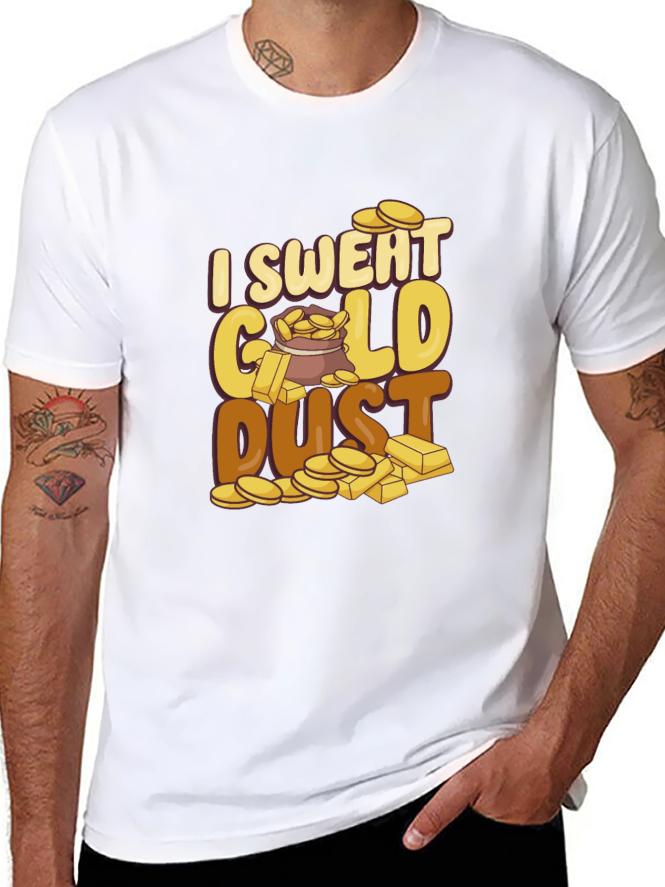I Sweat Gold Dust Graphic Tee