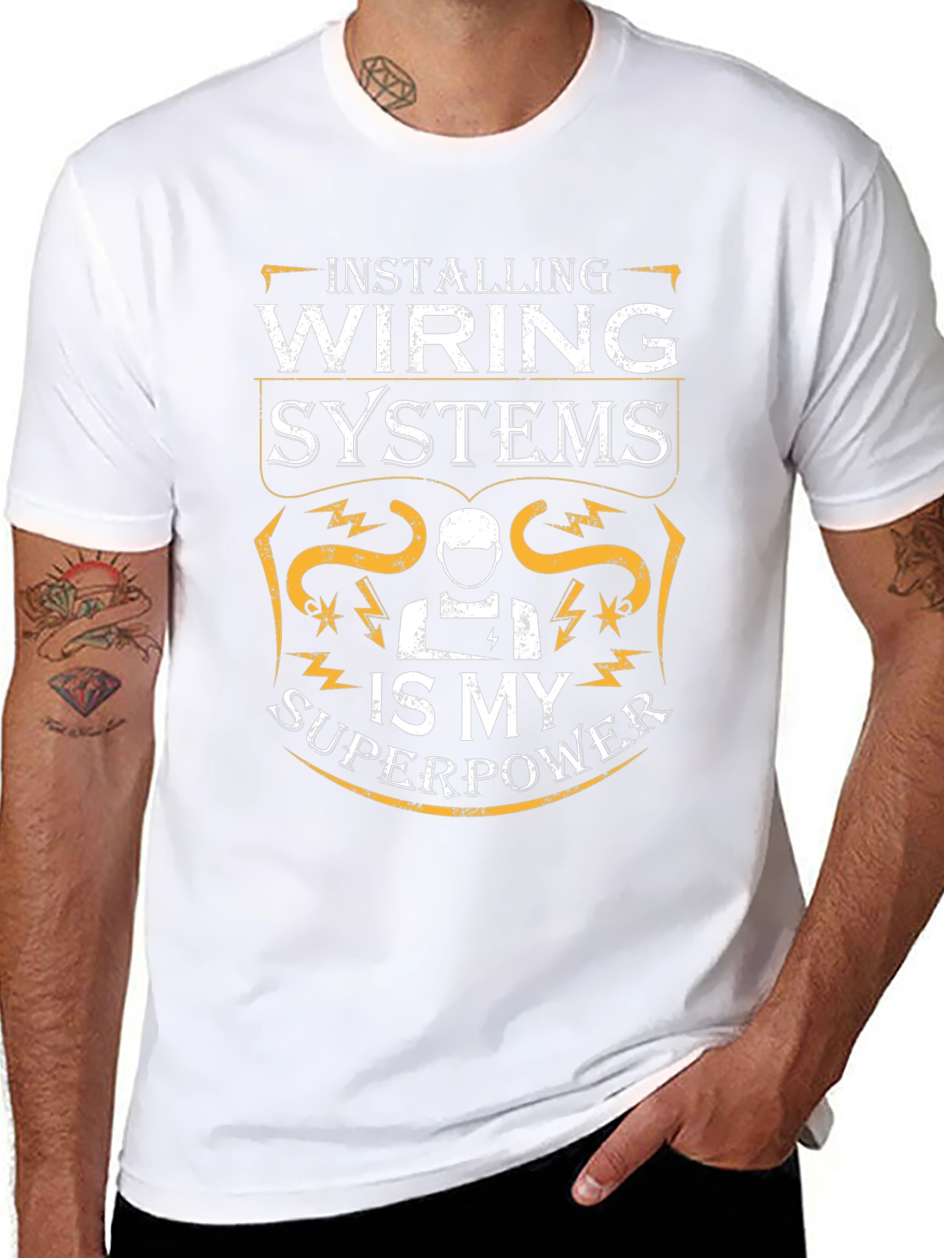 Installing Wiring Systems Superpower T-Shirt