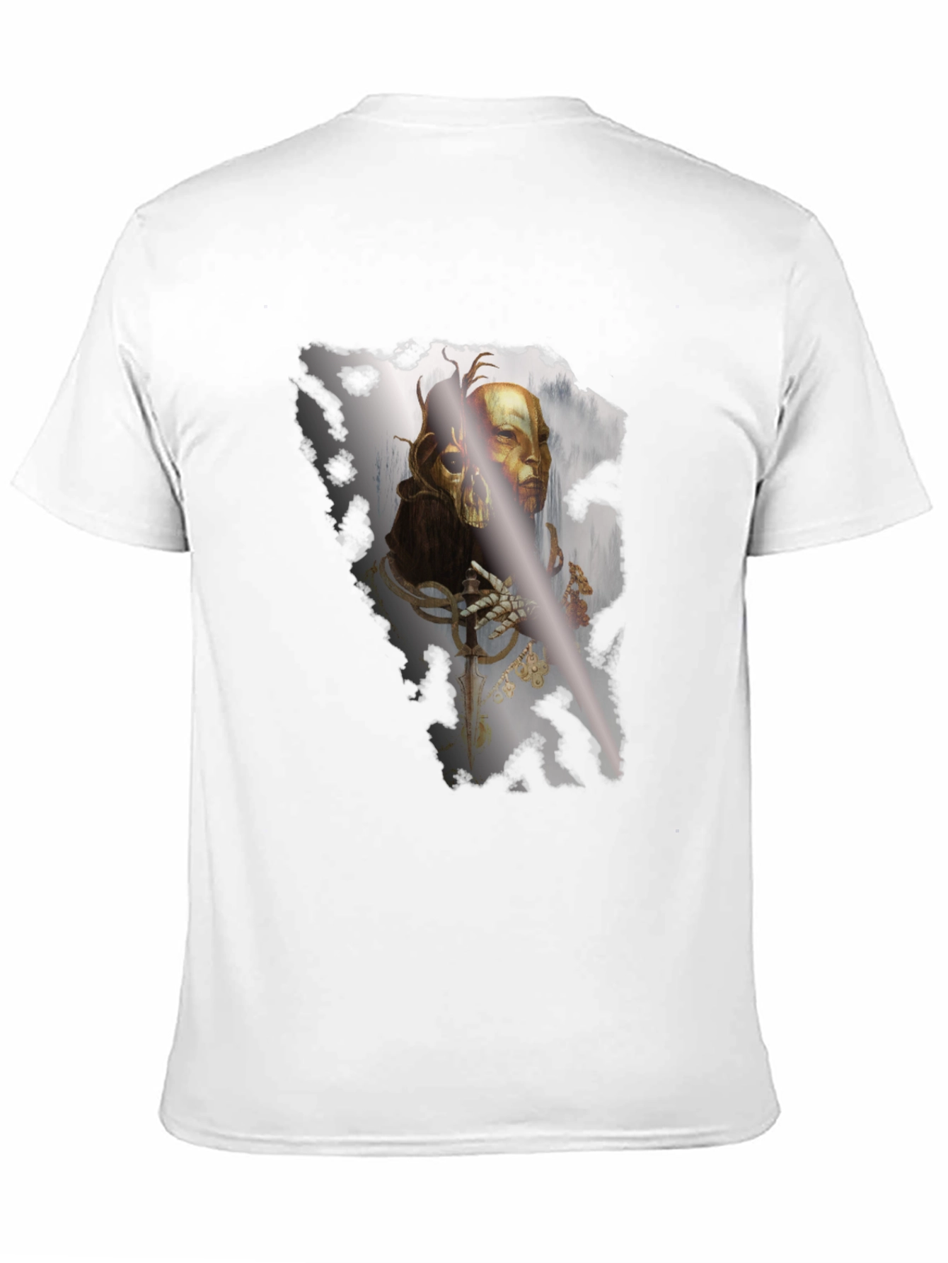 Gothic Skull Graphic Black T-Shirt