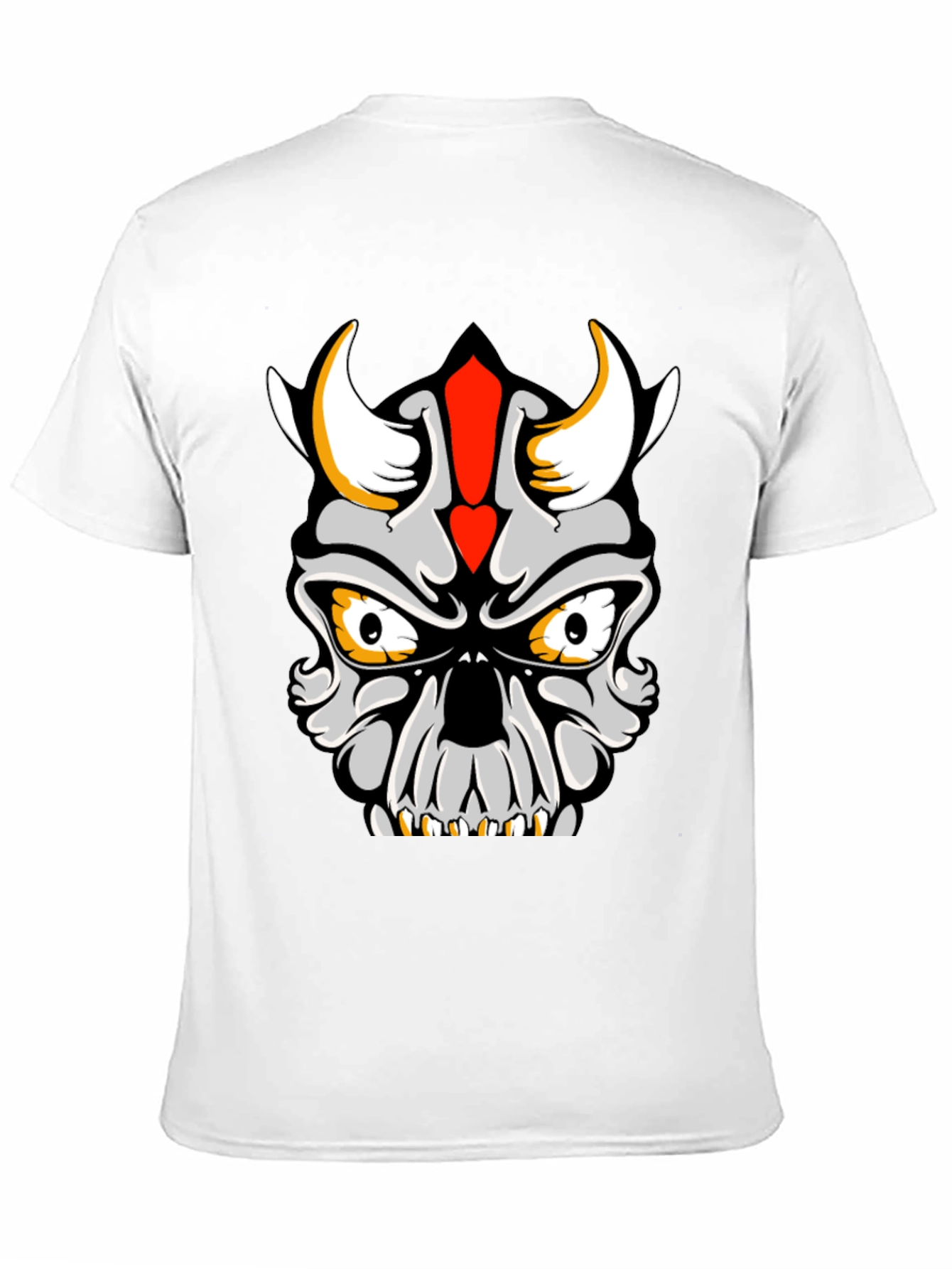 Skull Devil Graphic Tee - Black Cotton T-Shirt