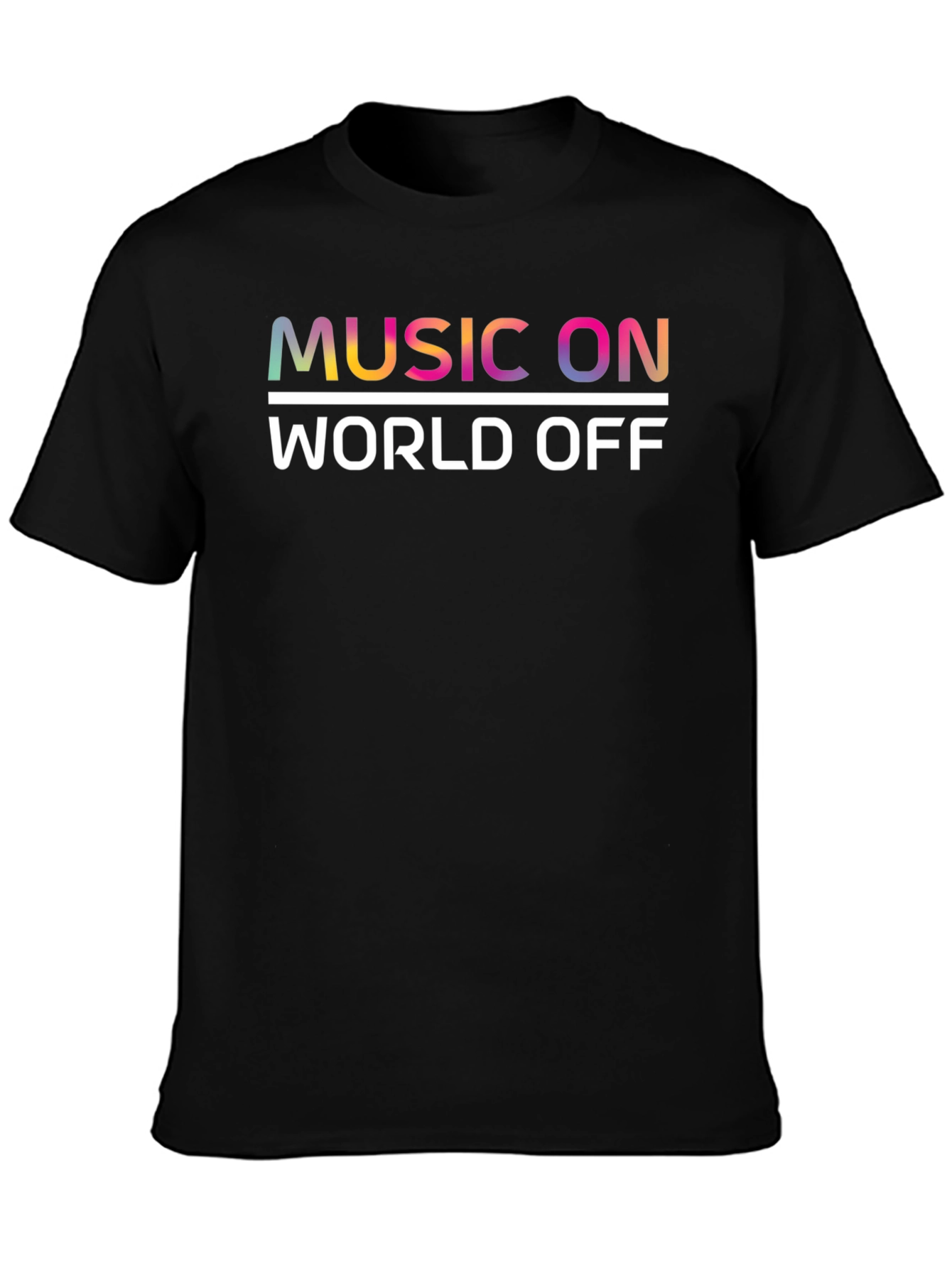 Music On World Off Graphic Tee