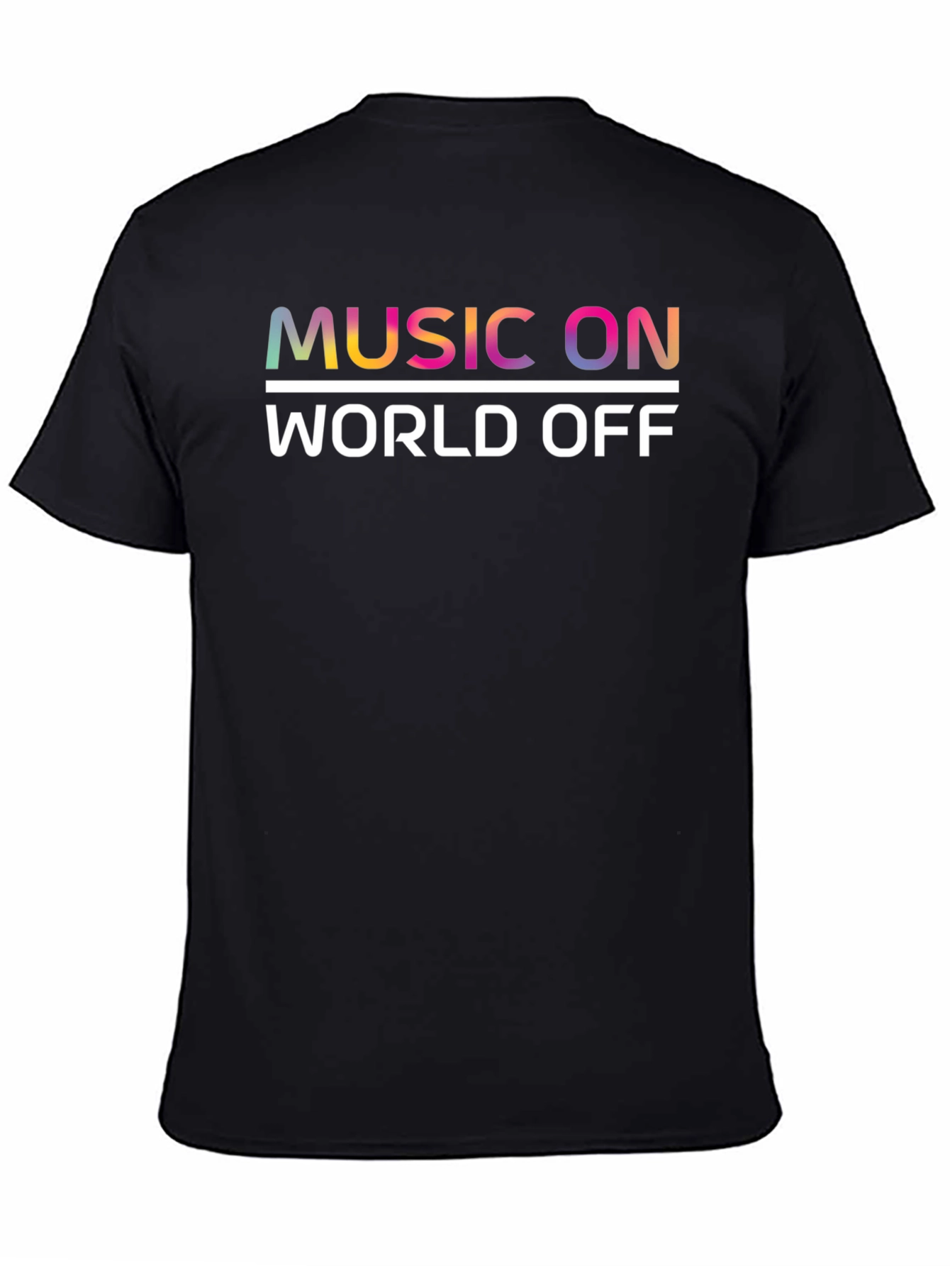 Music On World Off Graphic Tee