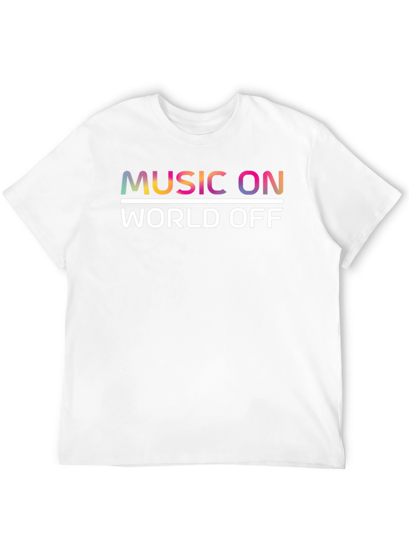 Music On World Off Graphic Tee