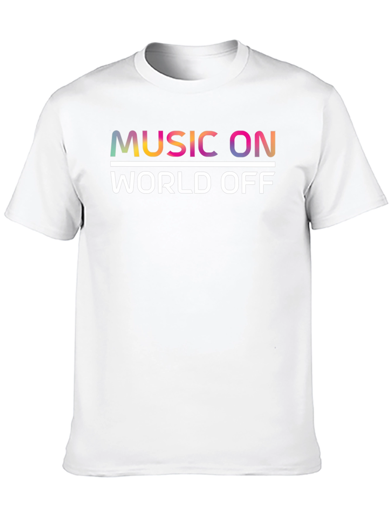 Music On World Off Graphic Tee