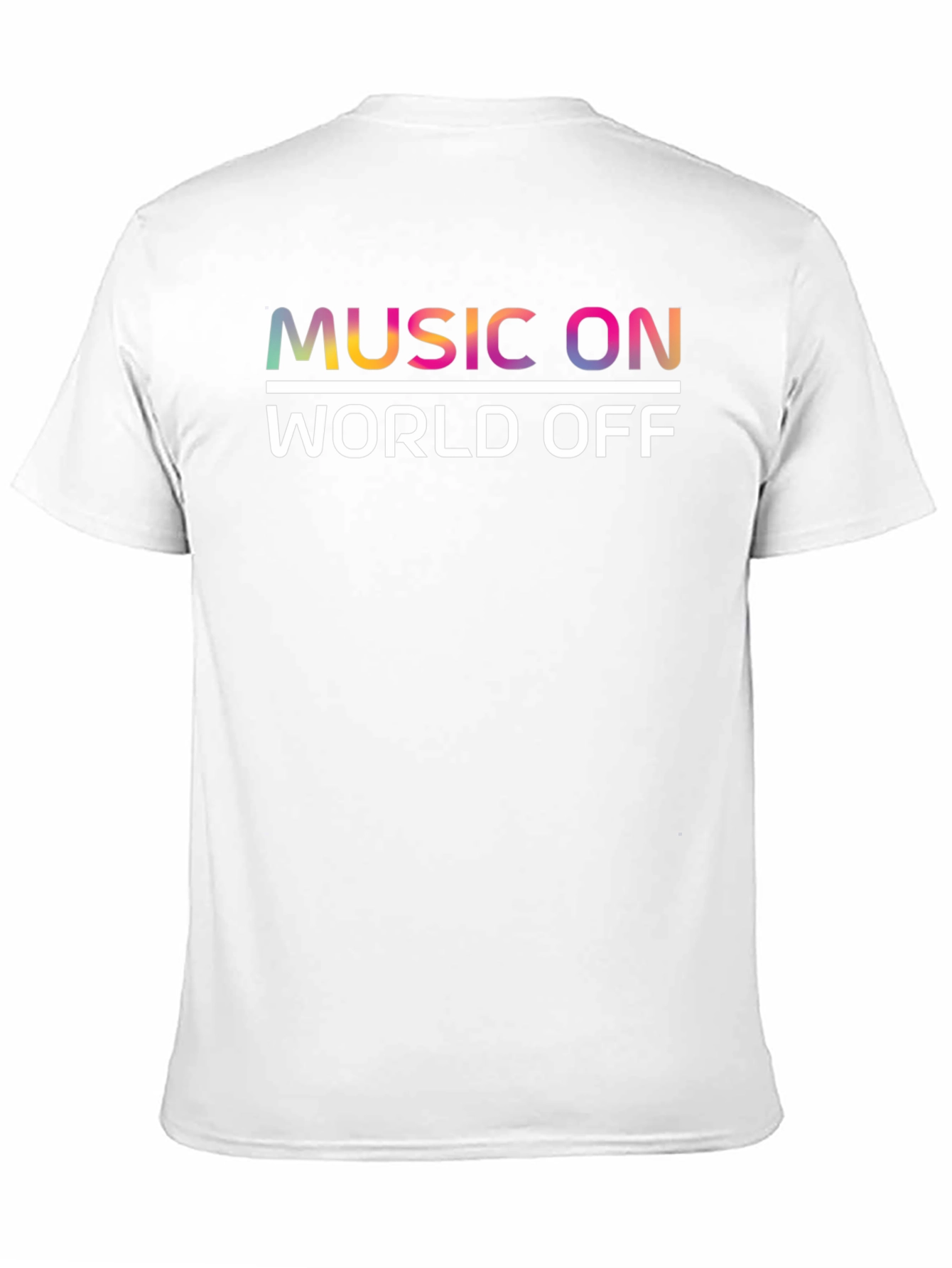 Music On World Off Graphic Tee