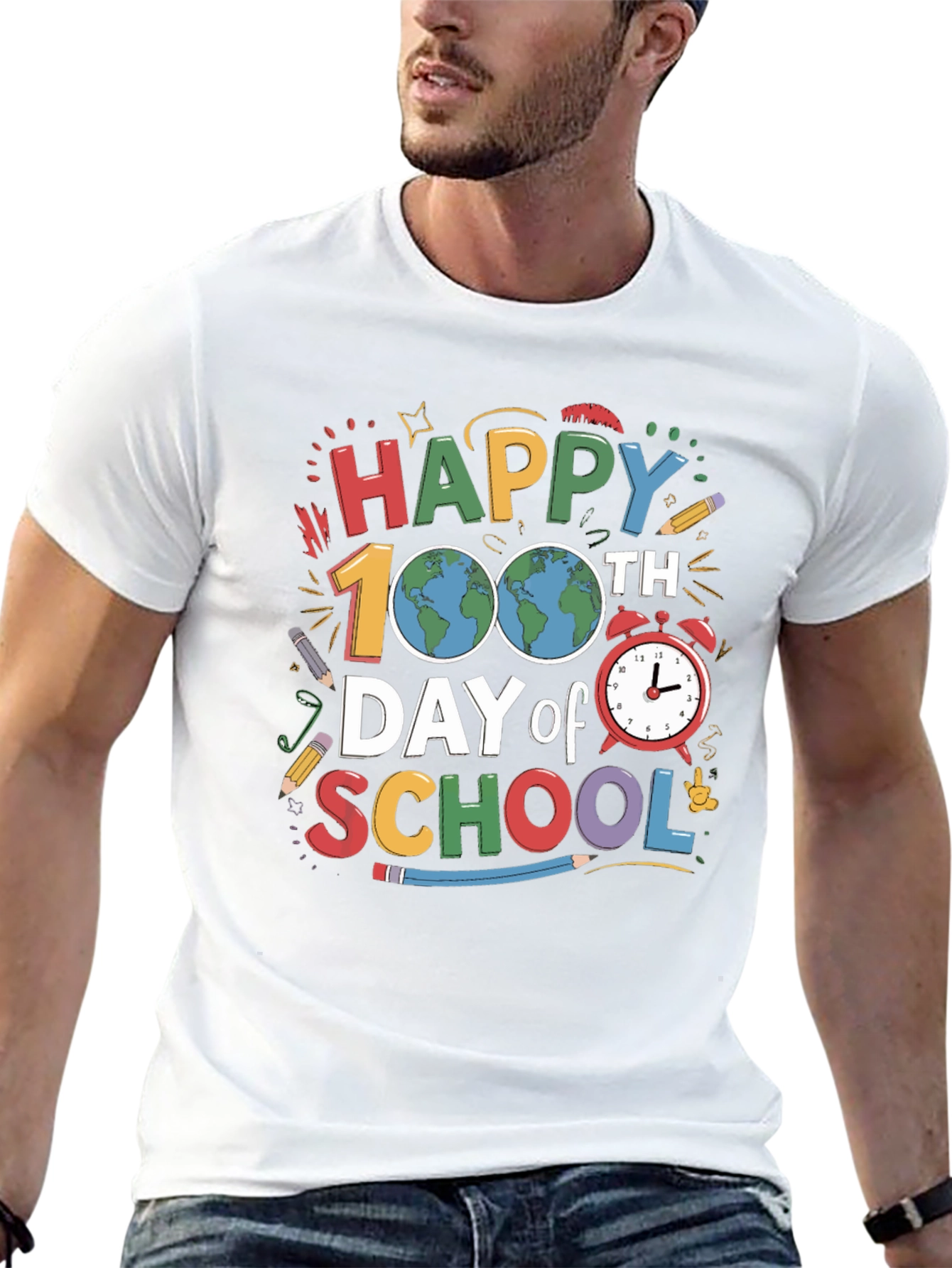 100th Day of School T-Shirt Happy Teacher Shirt