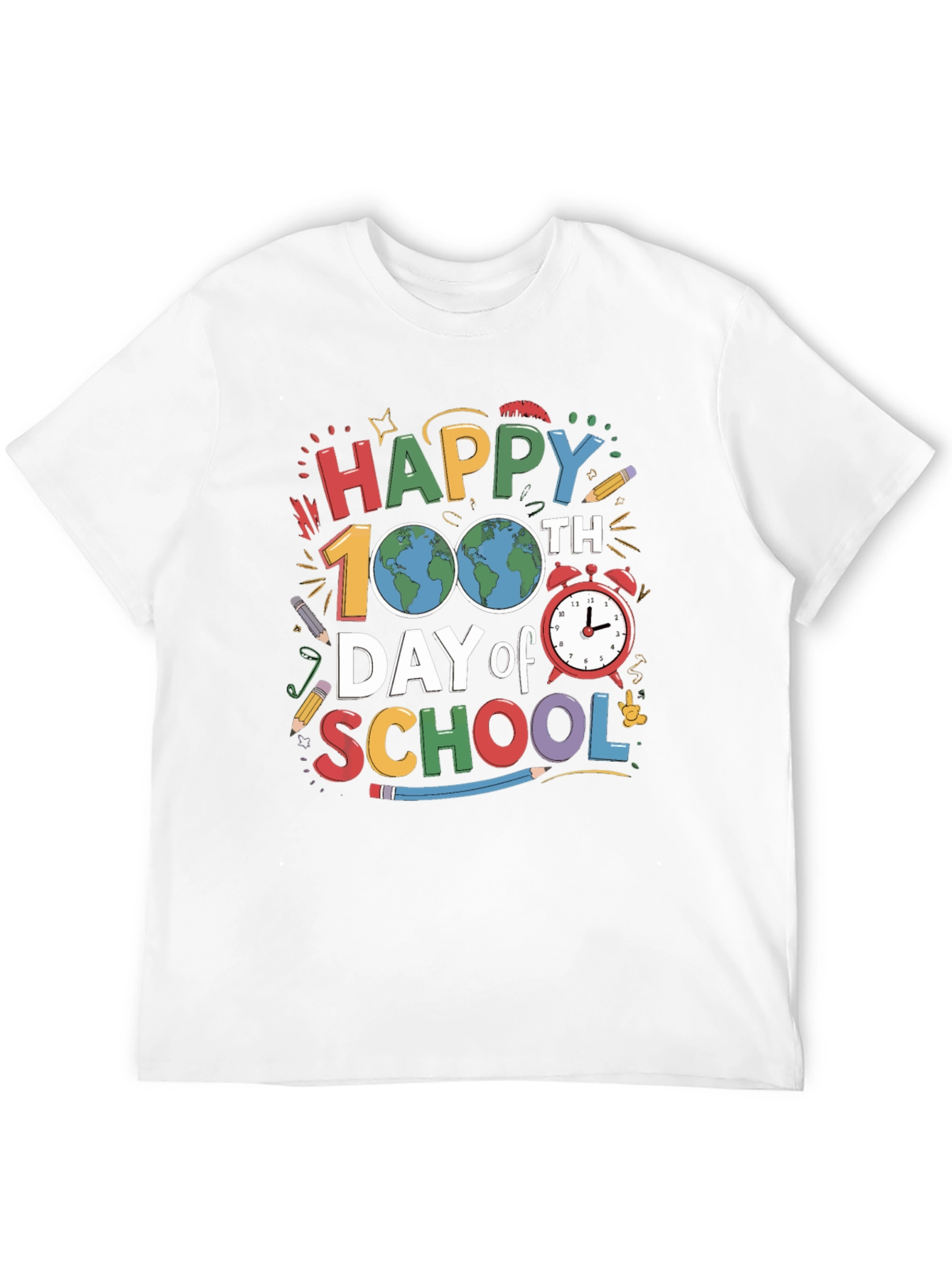 100th Day of School T-Shirt Happy Teacher Shirt