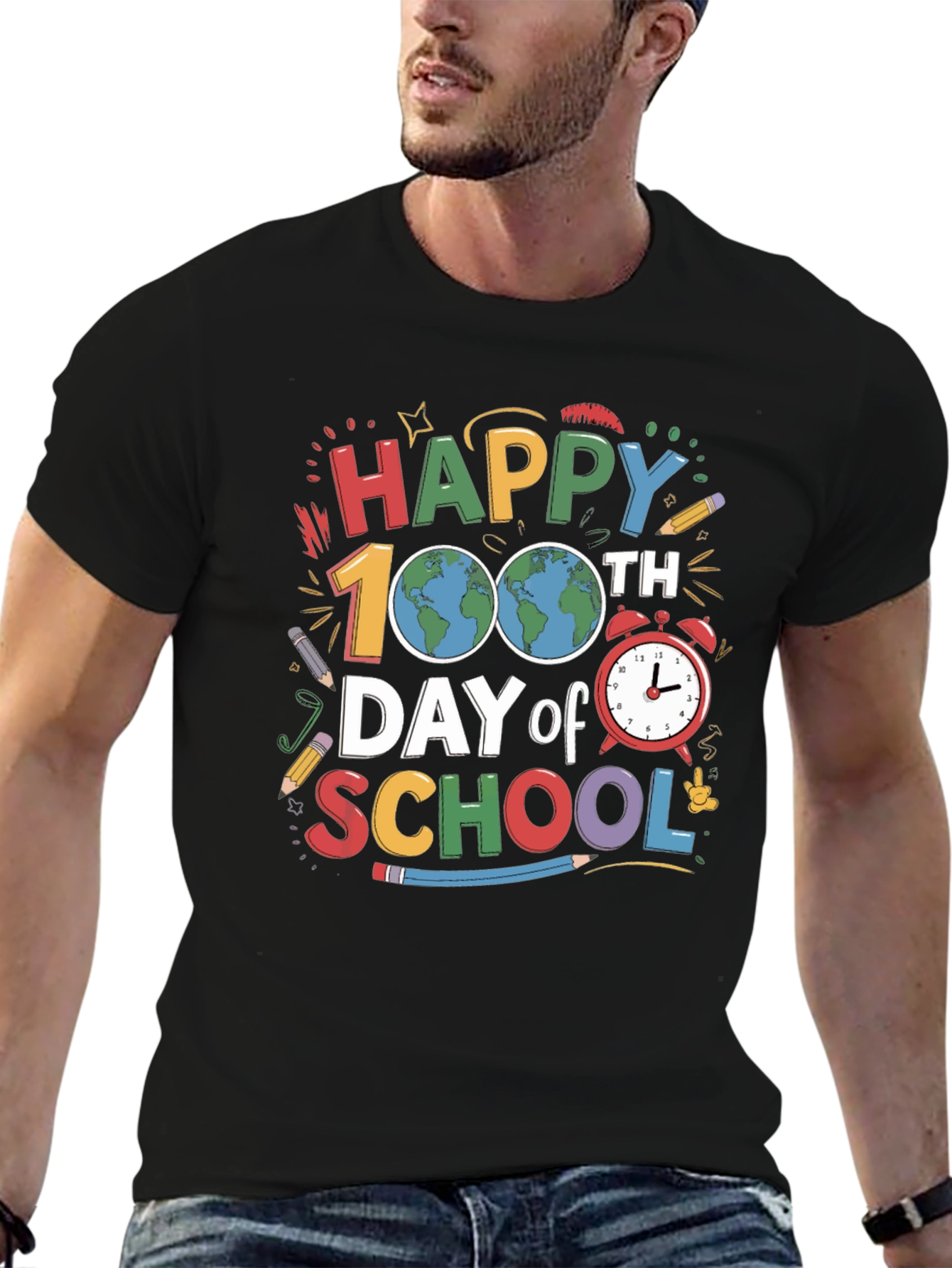 100th Day of School T-Shirt Happy Teacher Shirt