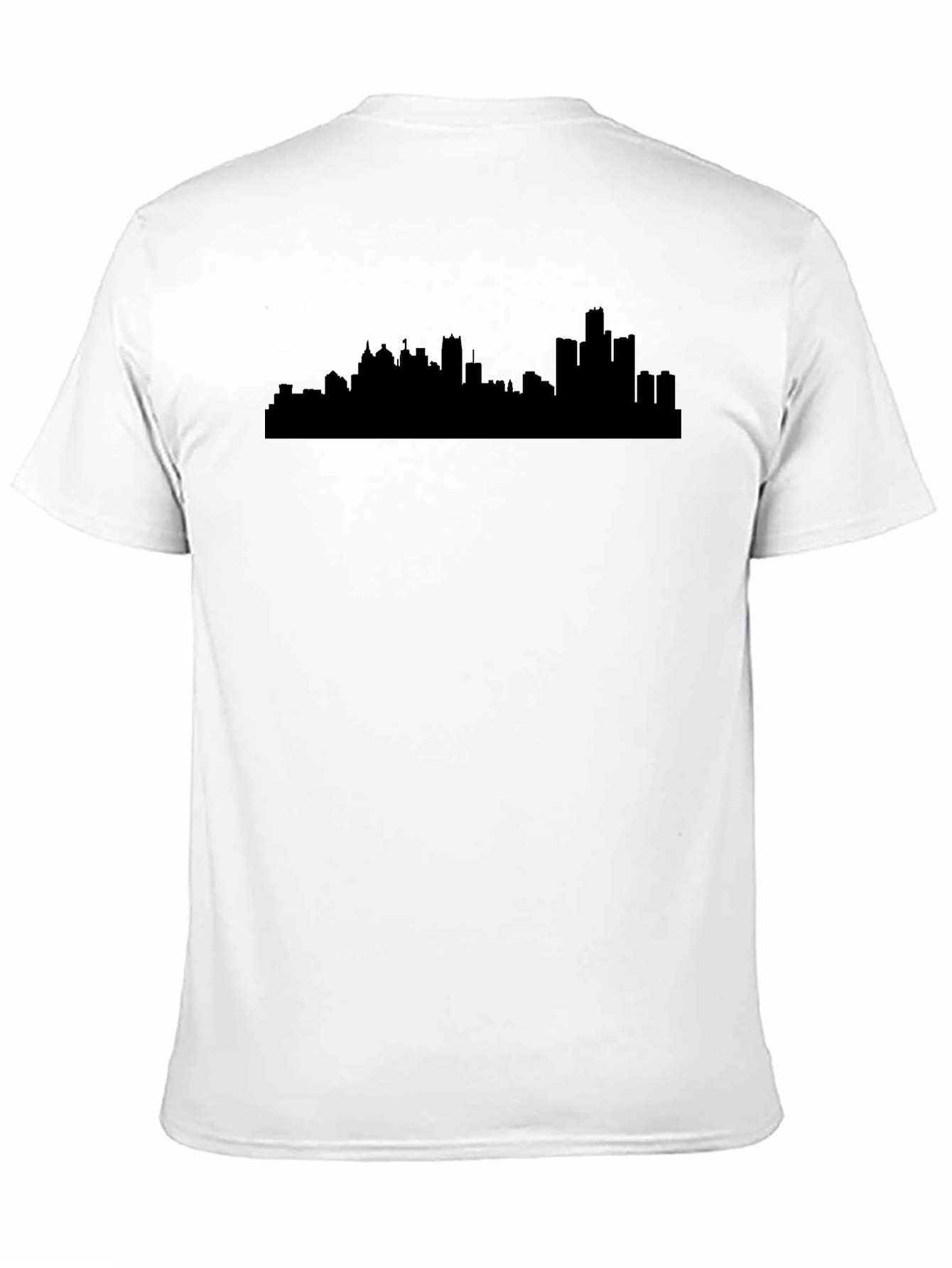 Detroit Skyline Graphic T-Shirt - Black