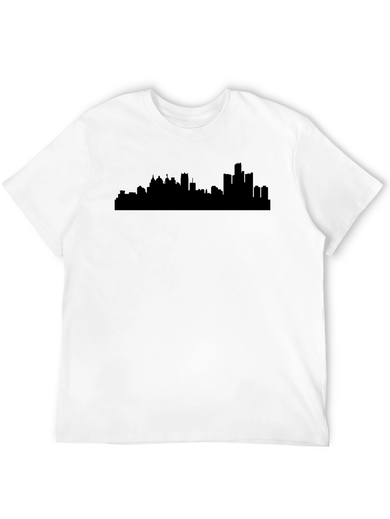 Detroit Skyline Graphic T-Shirt - Black