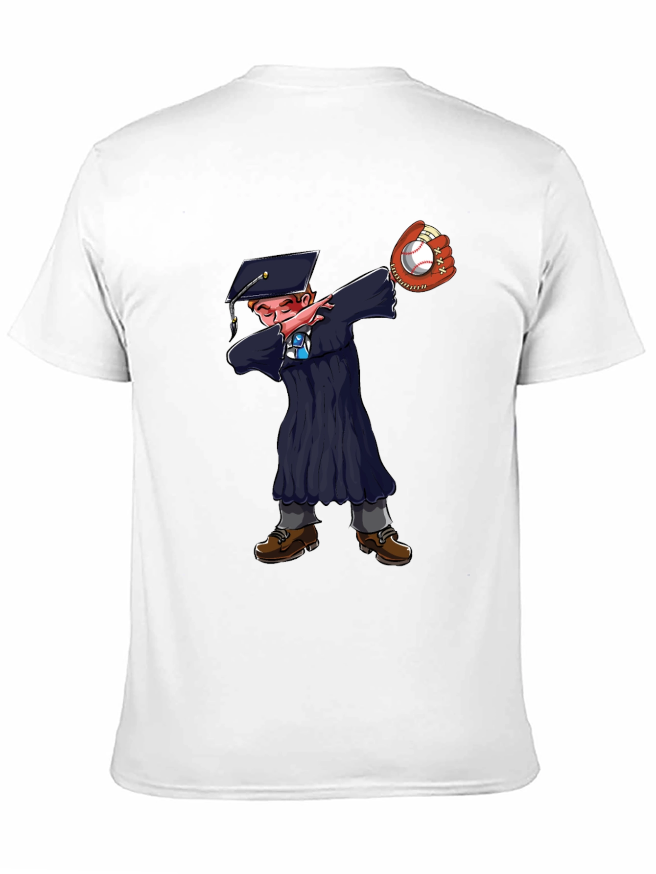 Graduate Dabbing Baseball T-Shirt
