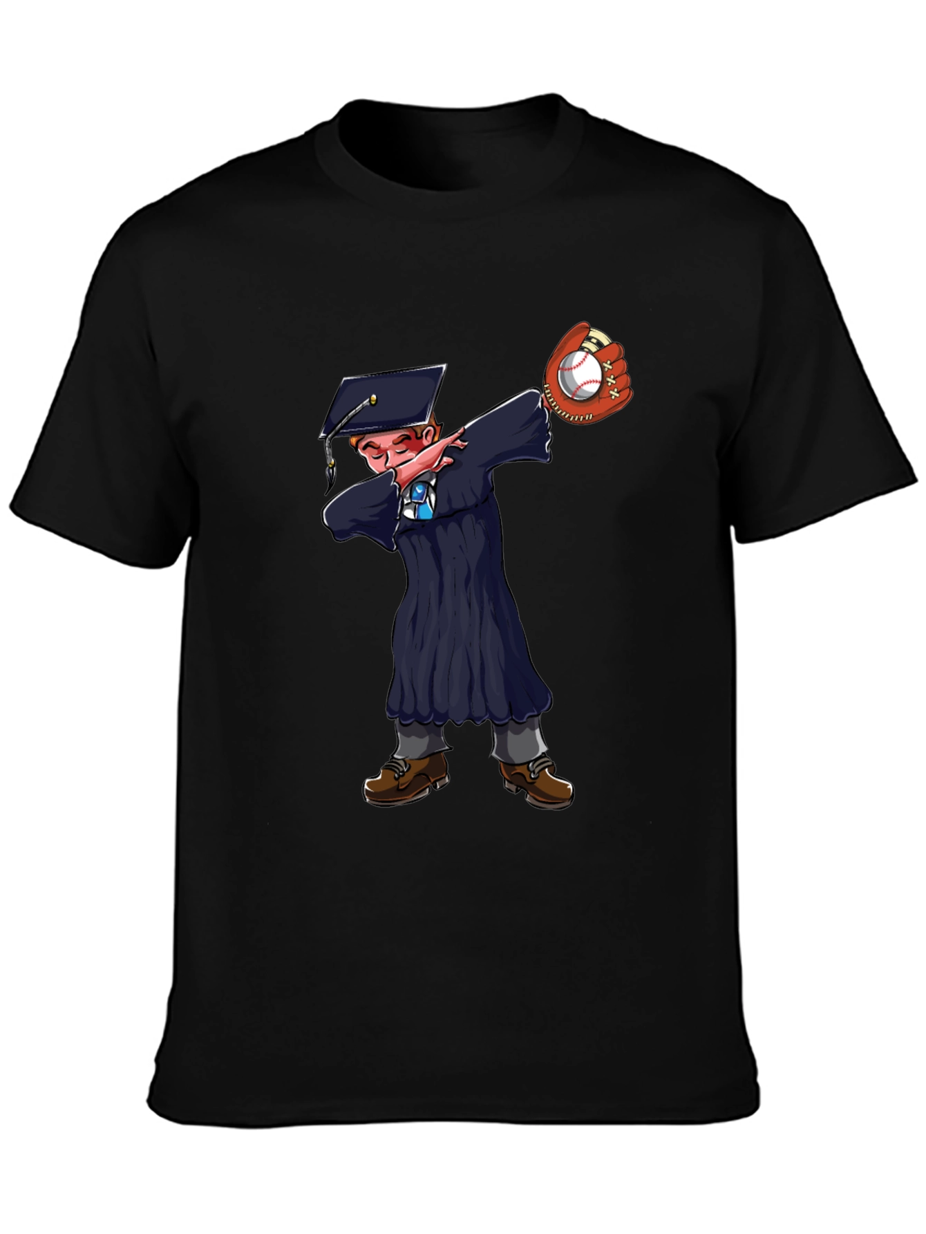 Graduate Dabbing Baseball T-Shirt