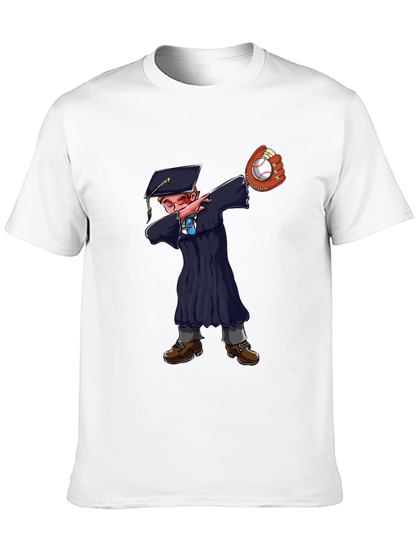 Graduate Dabbing Baseball T-Shirt