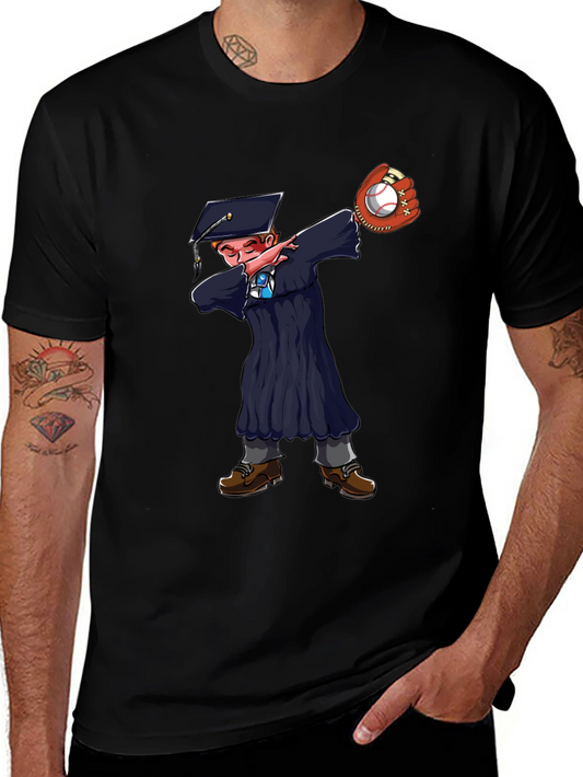Graduate Dabbing Baseball T-Shirt