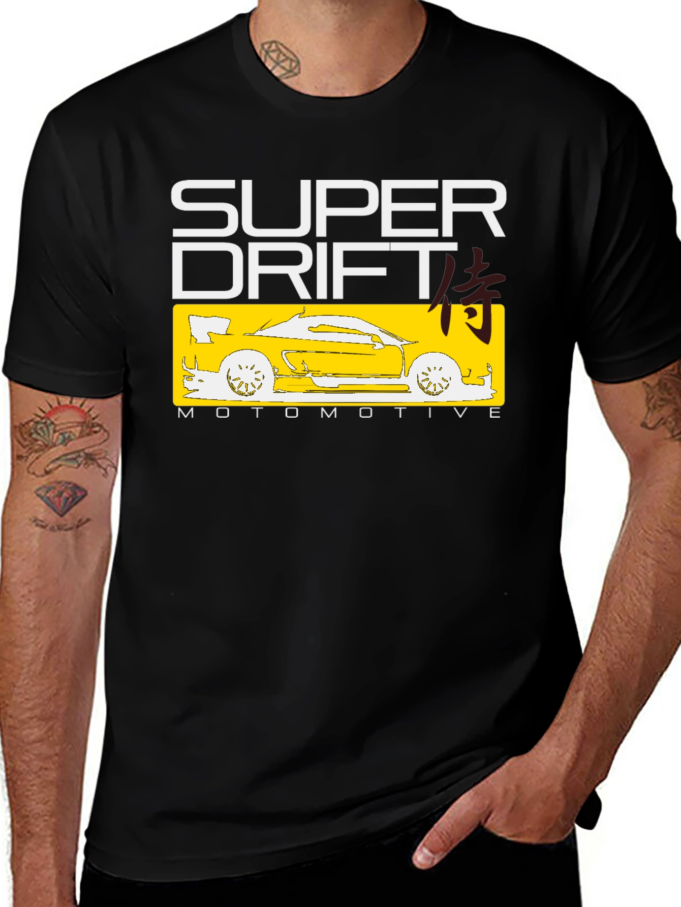 Super Drift Automotive T-Shirt - Black