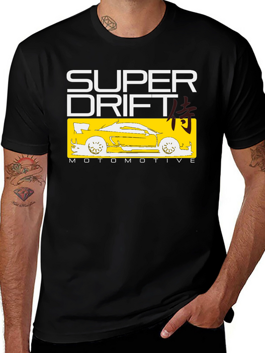 Super Drift Automotive T-Shirt - Black