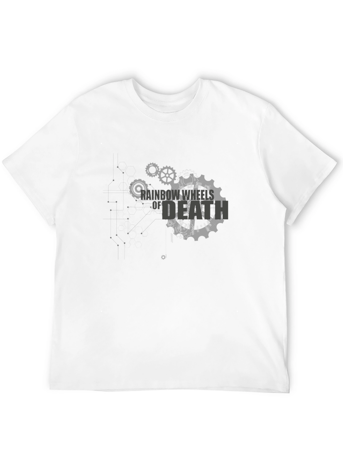 Rainbow Wheels of Death T-Shirt - Cool Graphic Tee